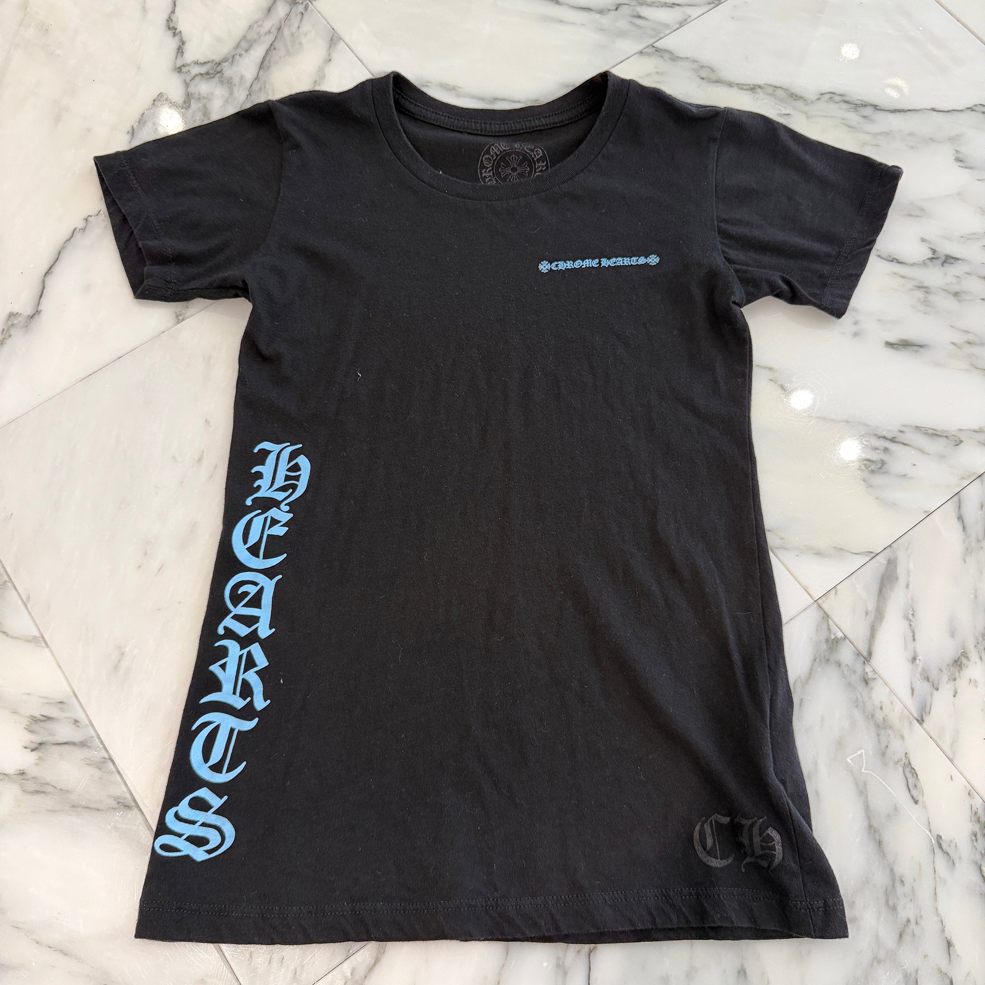 CHROME HEARTS Side Vertical Logo Print Tee Size S クロムハーツ サイドヴァーティカルロゴ プリント Tシャツ サイズS
