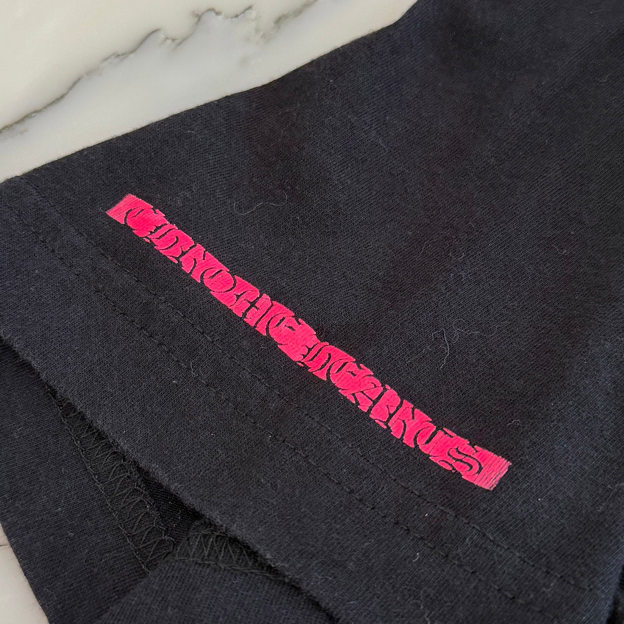 CHROME HEARTS Pink Made in Hollywood Vertical Logo Tee Size S クロムハーツ ピンク メイドインハリウッド ヴァーティカルロゴ Tシャツ サイズS