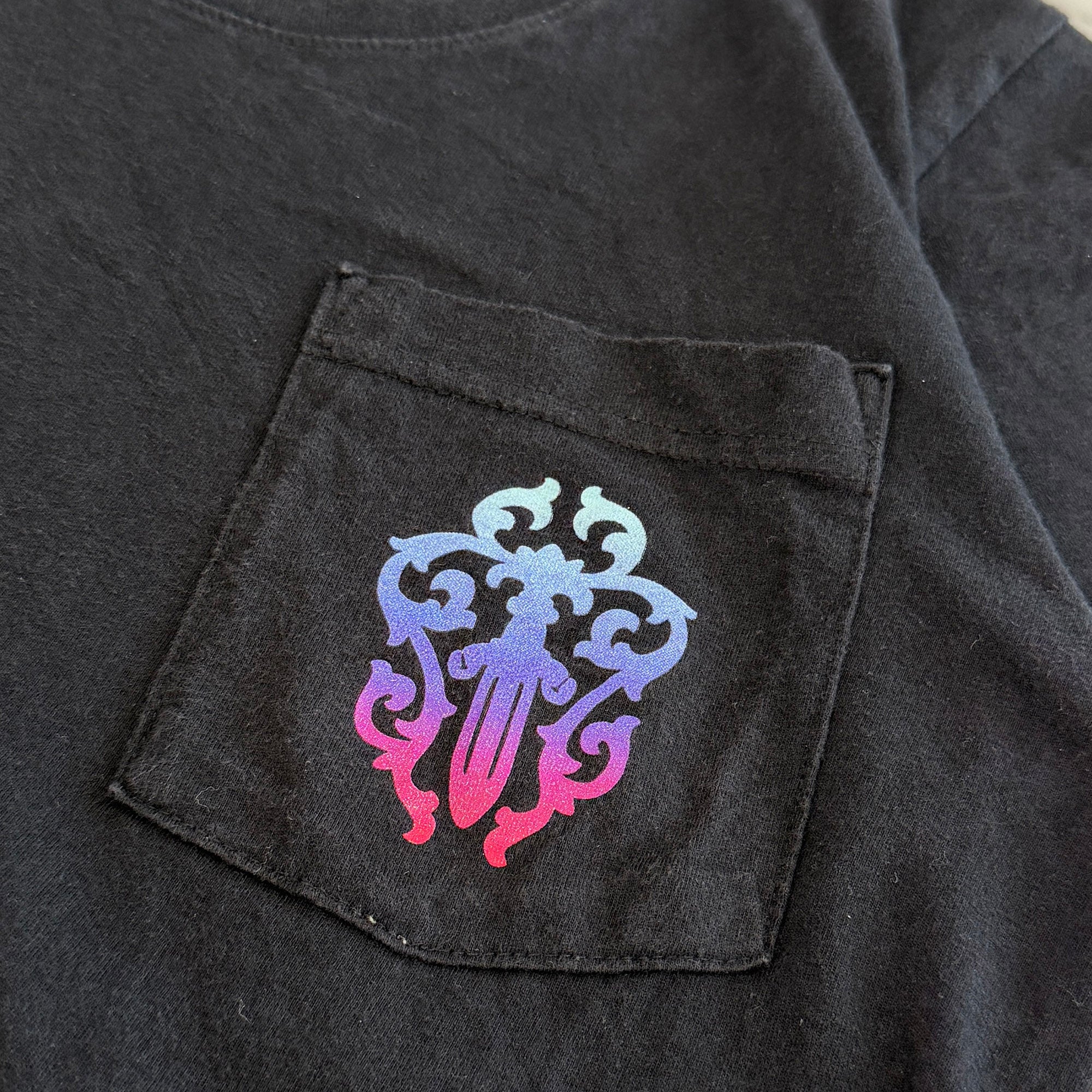 CHROME HEARTS Gradient Dagger Horseshoe Print Tee Size XS クロムハーツ グラデーション ダガー ホースシュー プリント Tシャツ サイズXS