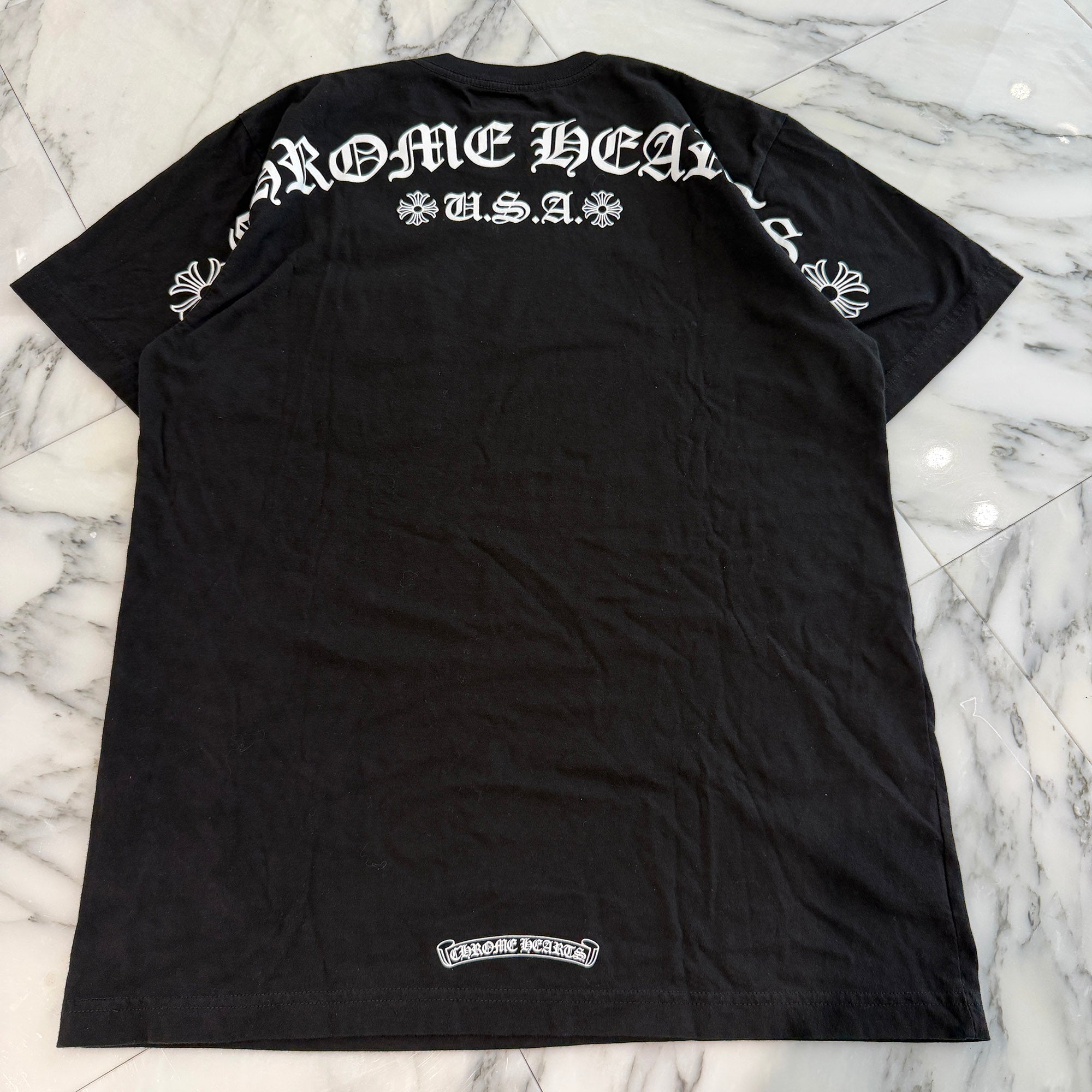 CHROME HEARTS Back Arch USA Logo Tee Size L クロムハーツ バックアーチ USA ロゴ Tシャツ サイズL
