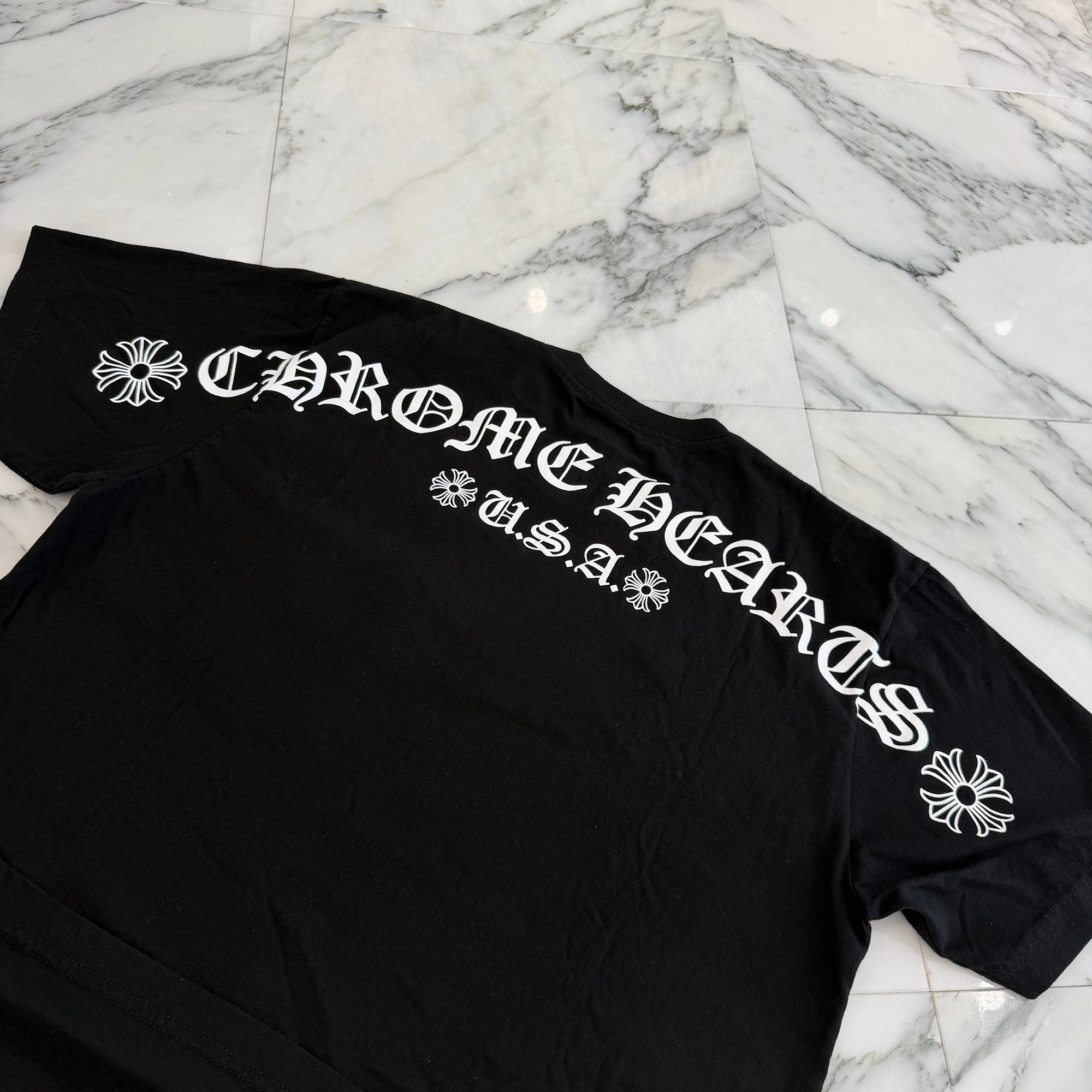 CHROME HEARTS Back Arch USA Logo Tee Size L クロムハーツ バックアーチ USA ロゴ Tシャツ サイズL
