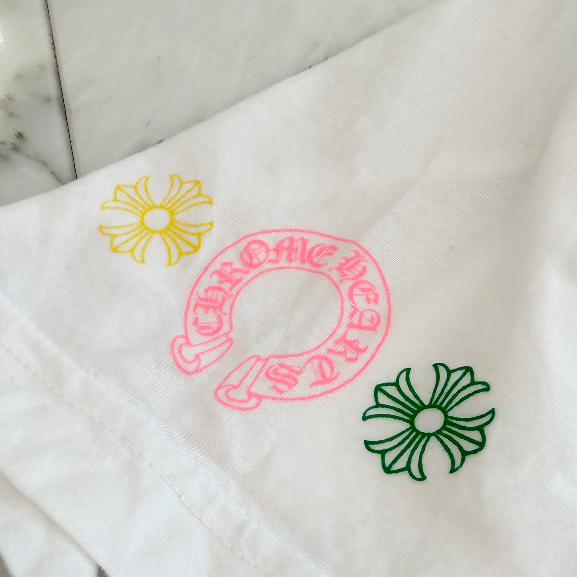 CHROME HEARTS 2021SS MLTCOL CEM CRS Tee Size S クロムハーツ マルチカラー セメタリークロス Tシャツ サイズS