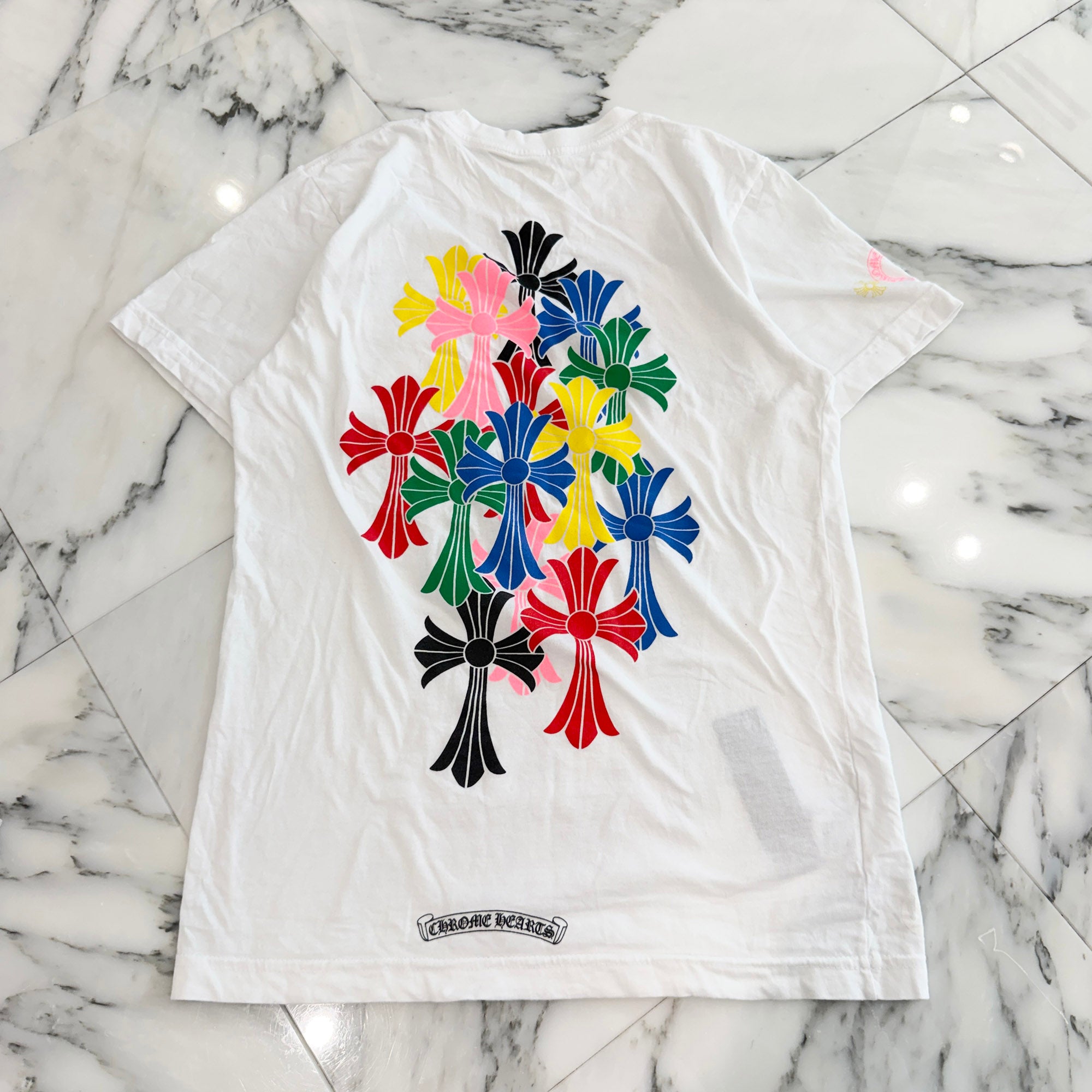 CHROME HEARTS 2021SS MLTCOL CEM CRS Tee Size S クロムハーツ マルチカラー セメタリークロス Tシャツ サイズS