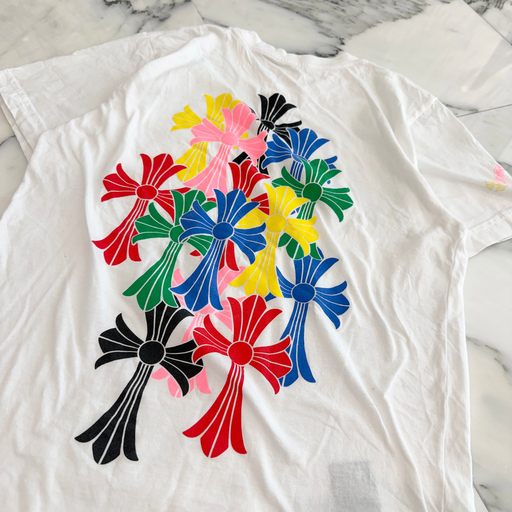 CHROME HEARTS 2021SS MLTCOL CEM CRS Tee Size S クロムハーツ マルチカラー セメタリークロス Tシャツ サイズS