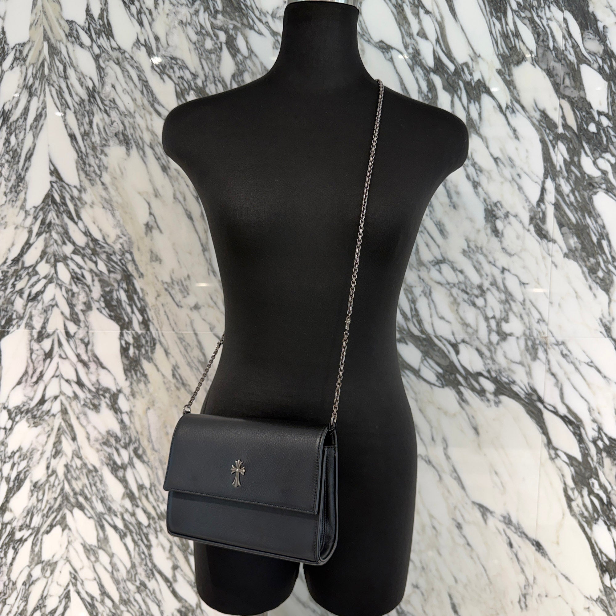 CHROME HEARTS Tiny CH Cross Paper Chain Shoulder Bag クロムハーツ タイニーCHクロス ペーパーチェーン ショルダーバッグ