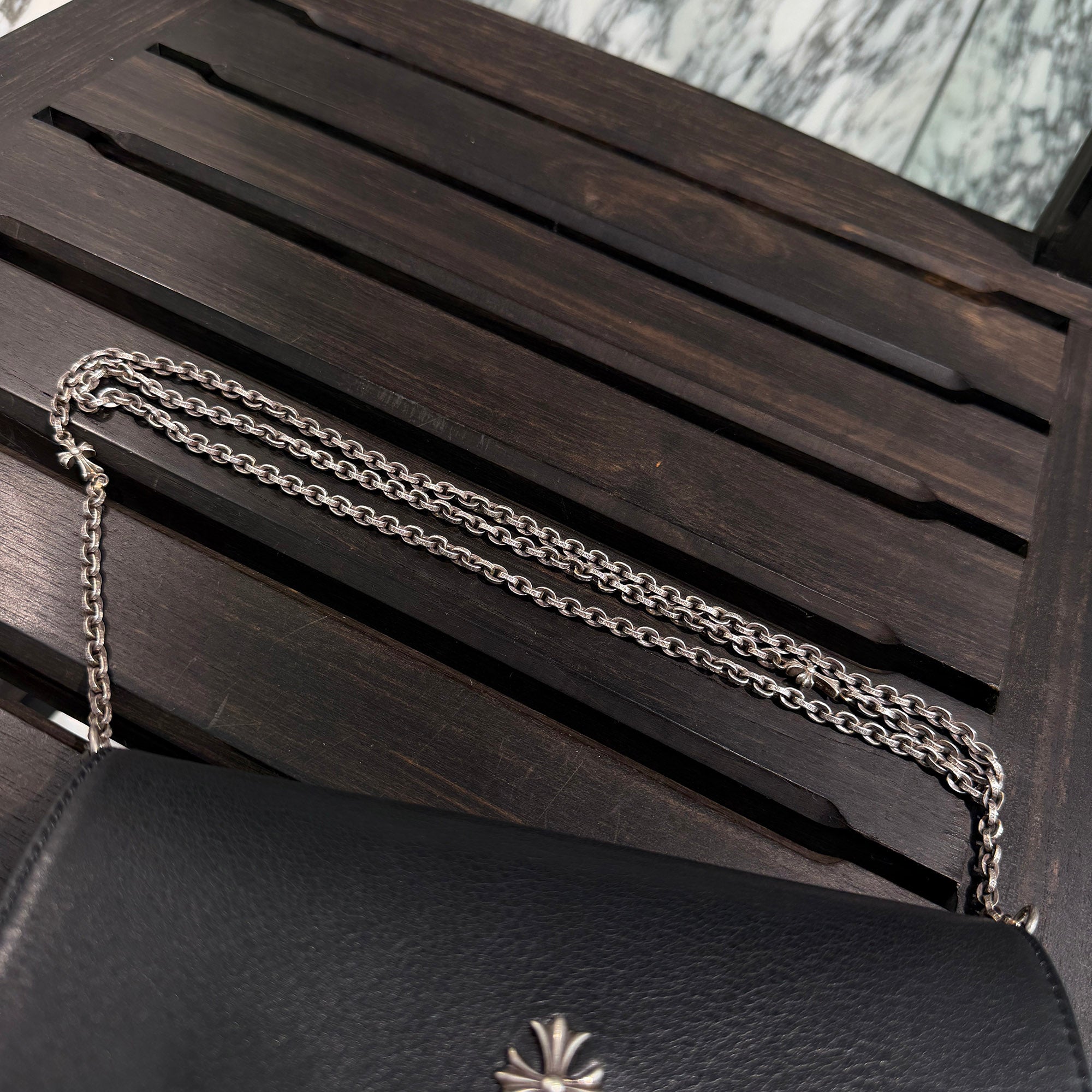 CHROME HEARTS Tiny CH Cross Paper Chain Shoulder Bag クロムハーツ タイニーCHクロス ペーパーチェーン ショルダーバッグ