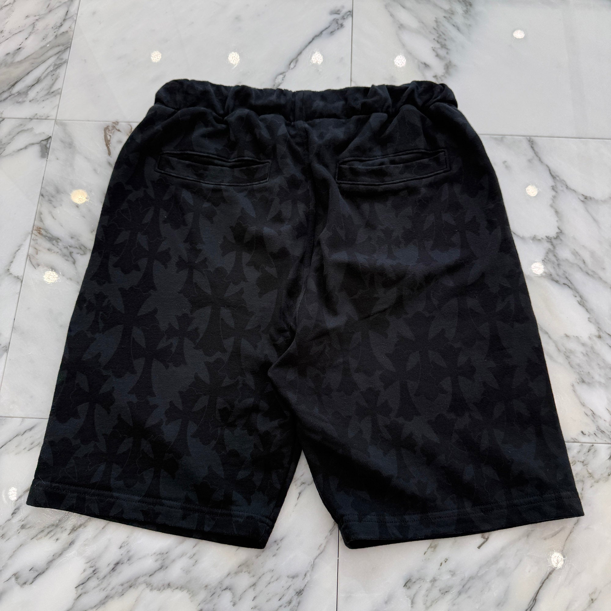 CHROME HEARTS 2024SS Graveyard Cemetery Cross Half Pants Size M クロムハーツ グレイブヤード セメタリークロス ハーフパンツ サイズM