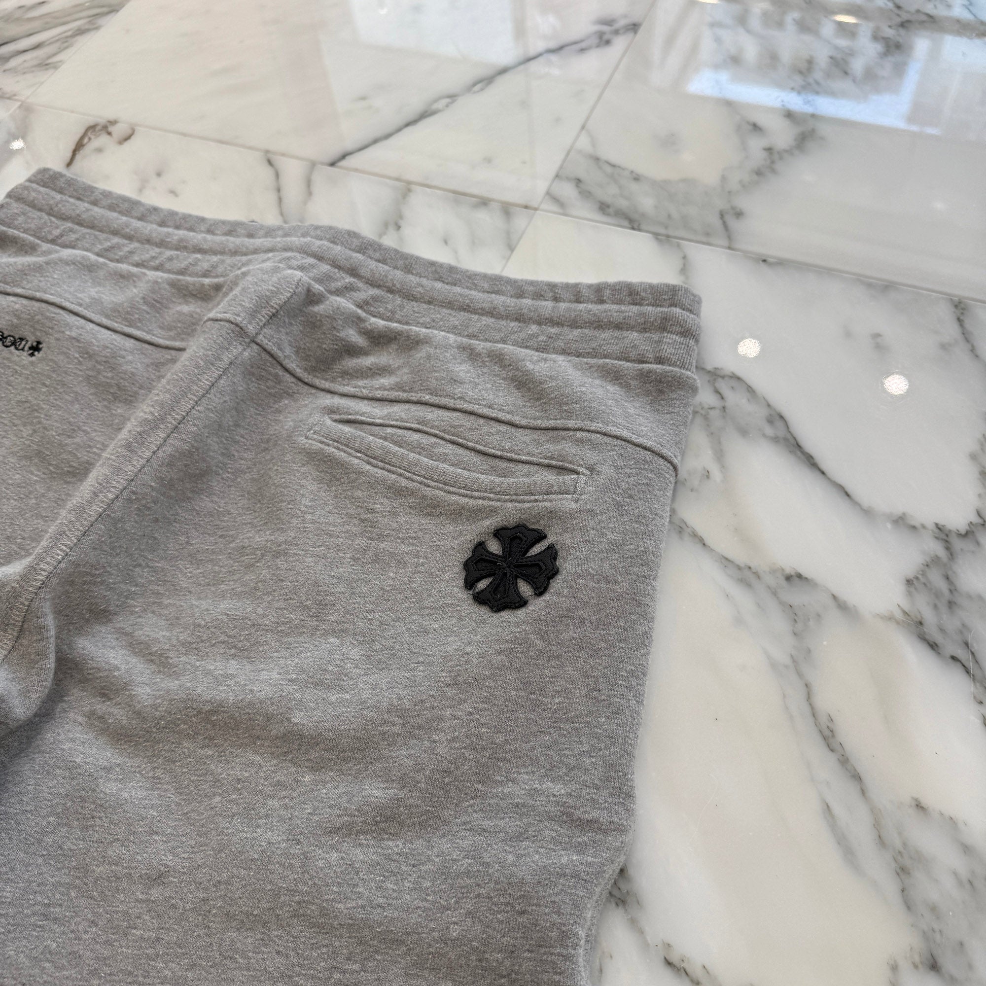 CHROME HEARTS Y NOT Vertical Logo Embroidery Dagger Zip Sweat Shorts Size L クロムハーツ ワイノット バーティカルロゴ刺繡 ダガージップ スウェットショーツ サイズL