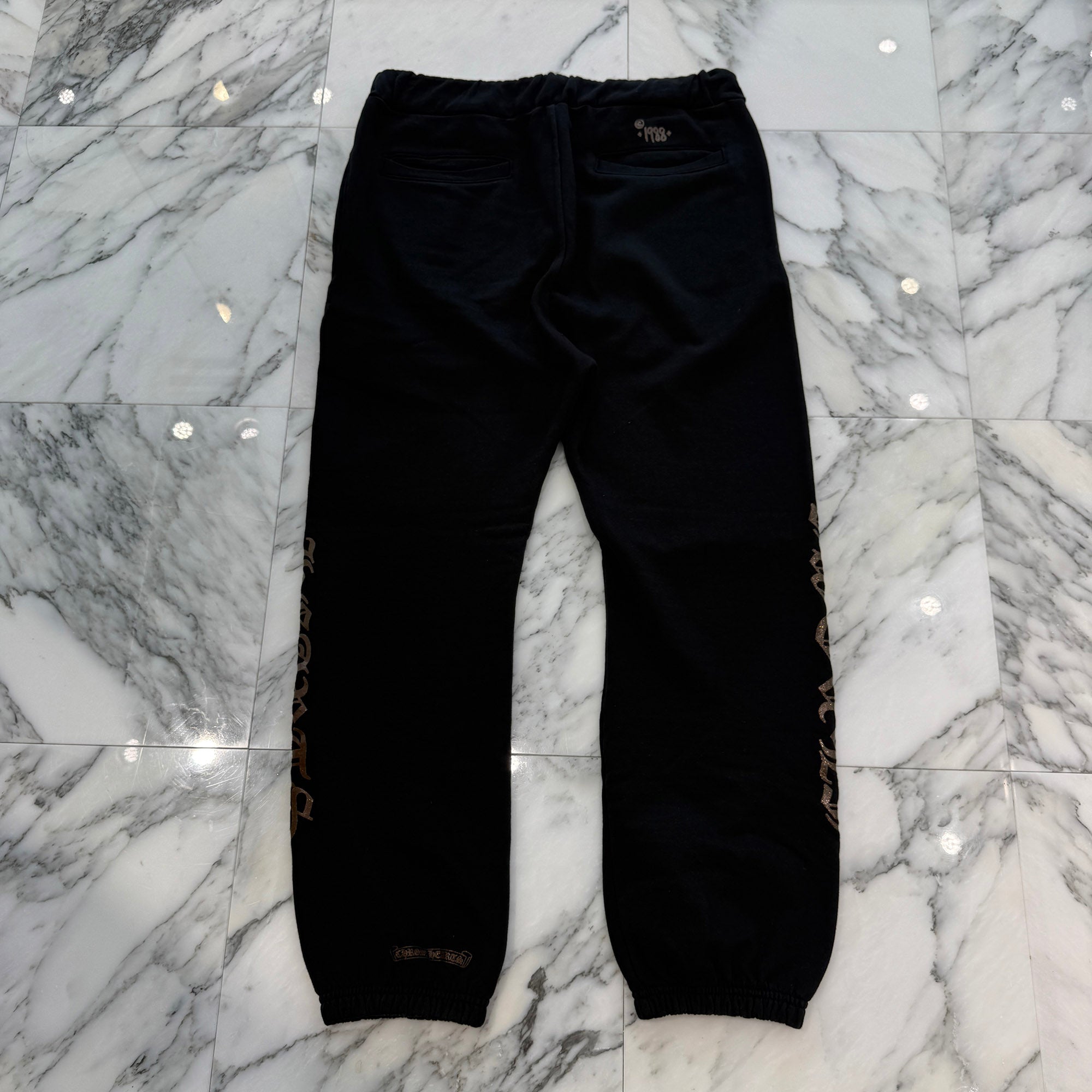 CHROME HEARTS 1998 Glitter Horseshoe Sweat Long Pants Size XL クロムハーツ 1998 グリッターホースシュー スウェットロングパンツ サイズXL