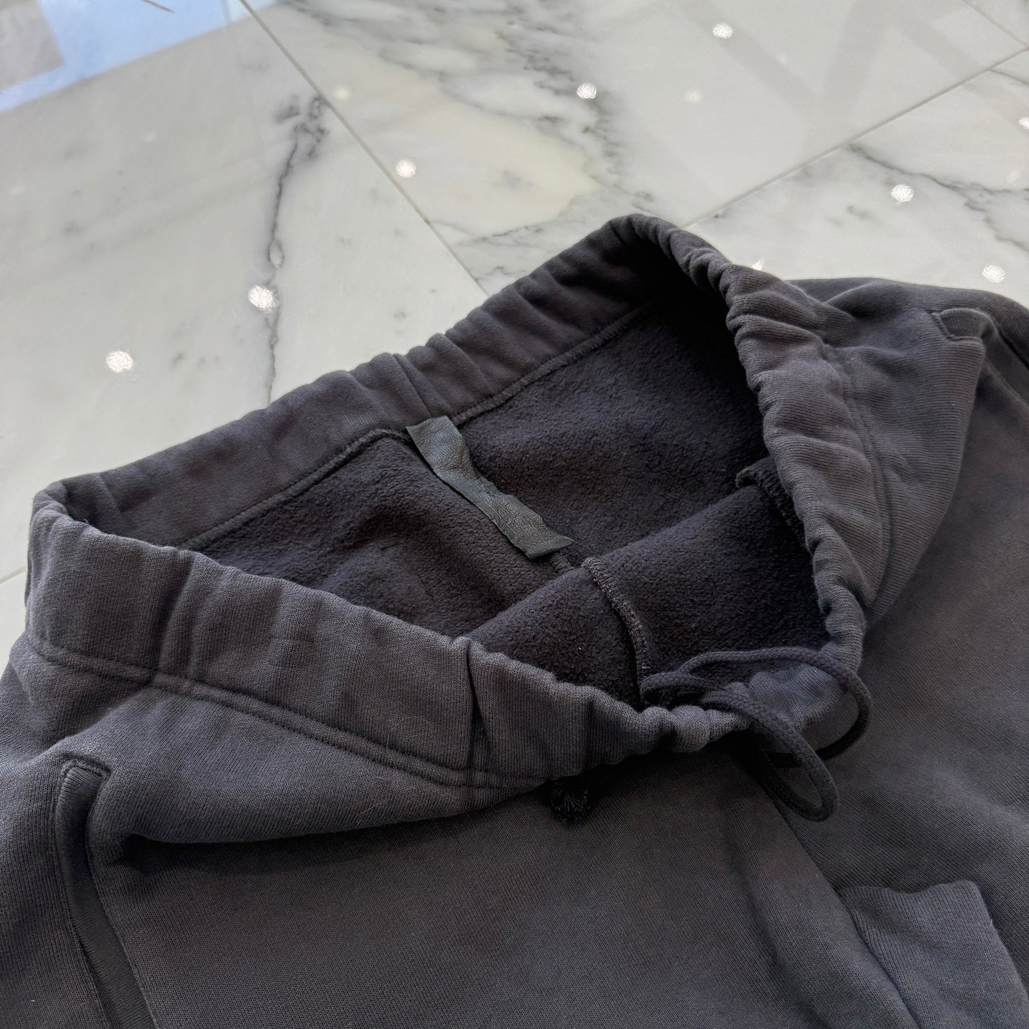 CHROME HEARTS Y NOT 3 Cemetery Cross Leather Patch Sweat Long Pants Size L クロムハーツ ワイノット 3セメタリークロス レザーパッチ スウェットロングパンツ サイズL