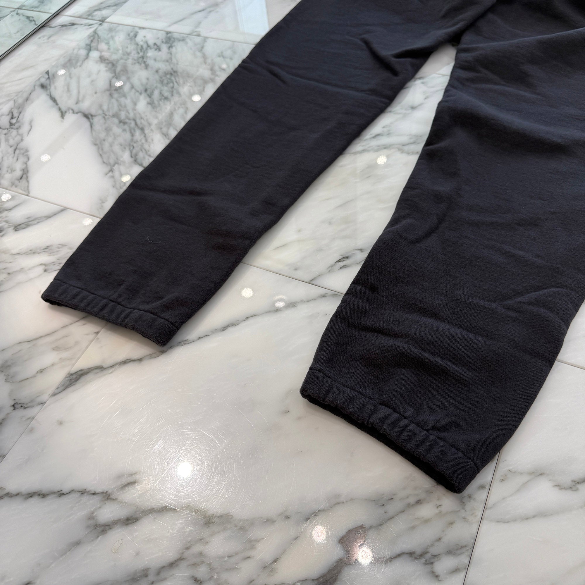 CHROME HEARTS Y NOT 3 Cemetery Cross Leather Patch Sweat Long Pants Size L クロムハーツ ワイノット 3セメタリークロス レザーパッチ スウェットロングパンツ サイズL