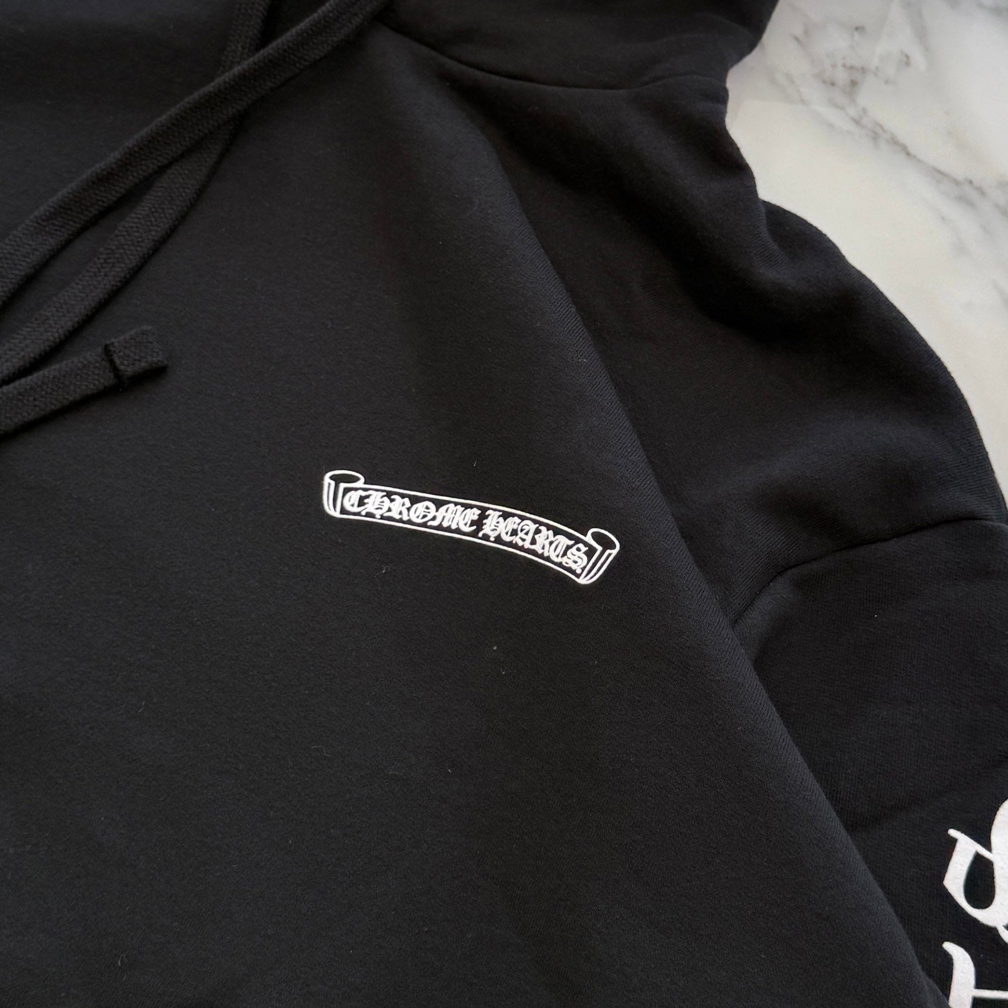 CHROME HEARTS Back Scroll Label Logo Pullover Hoodie Size L クロムハーツ バックスクロールラベルロゴ プルオーバーフーディー サイズL