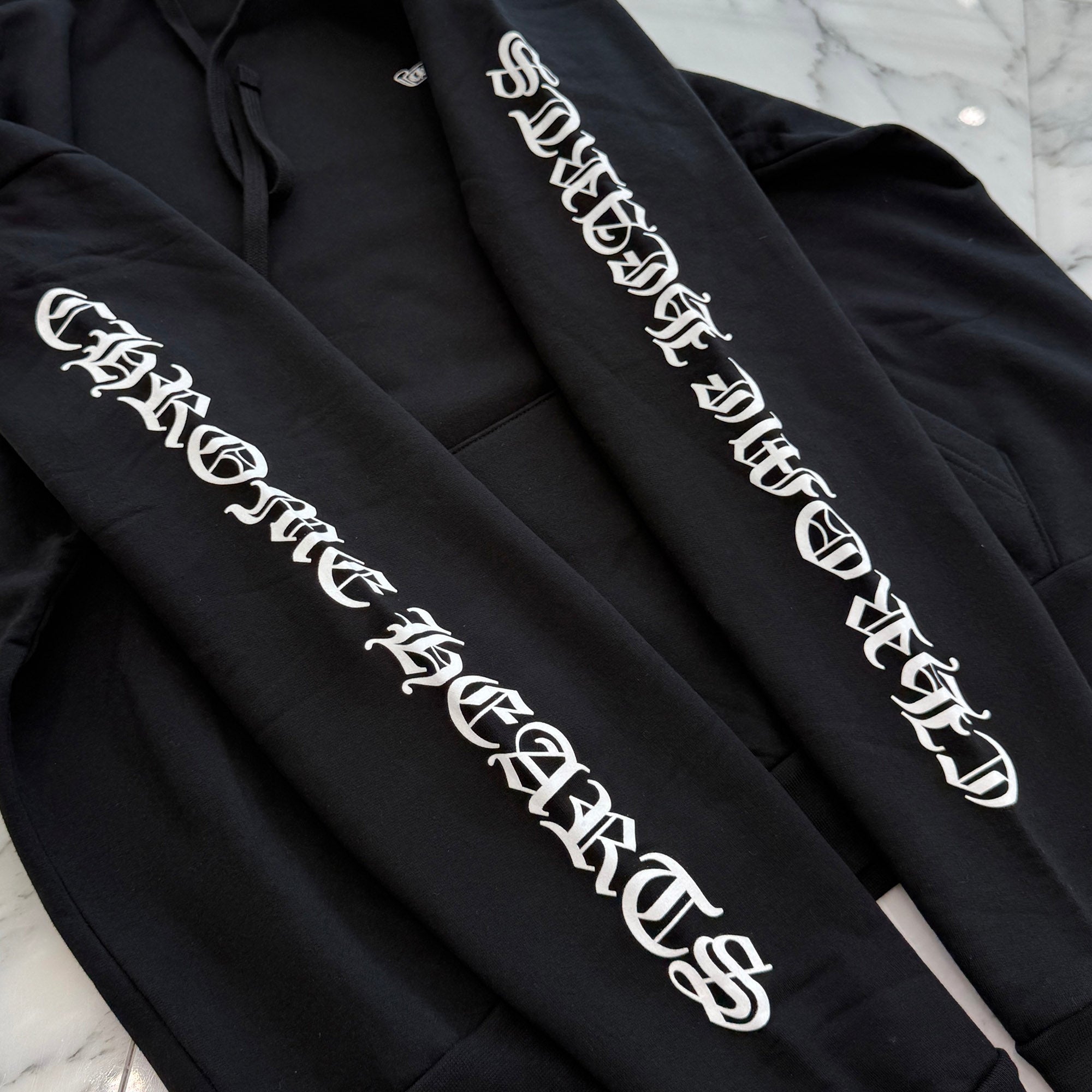 CHROME HEARTS Back Scroll Label Logo Pullover Hoodie Size L クロムハーツ バックスクロールラベルロゴ プルオーバーフーディー サイズL