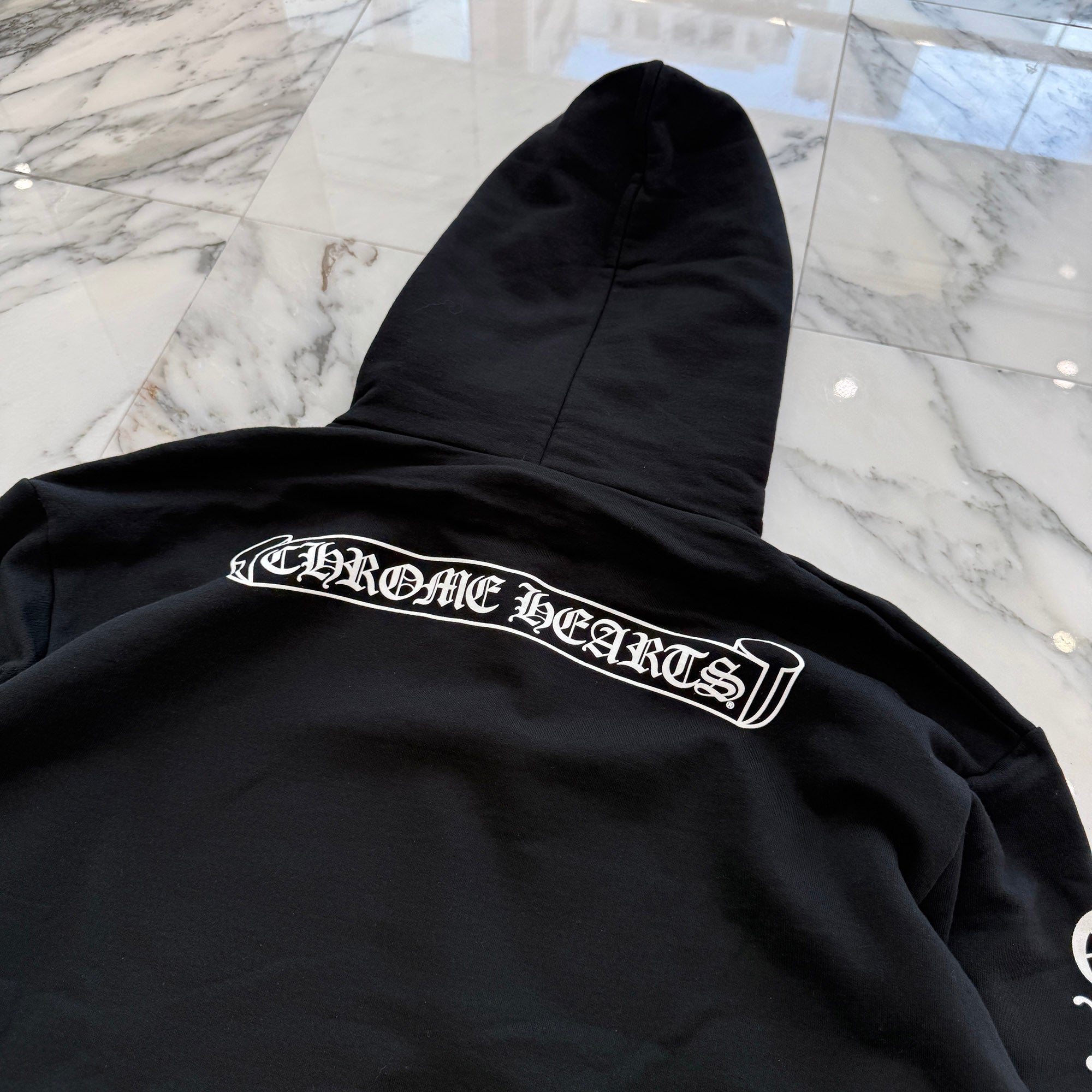 CHROME HEARTS Back Scroll Label Logo Pullover Hoodie Size L クロムハーツ バックスクロールラベルロゴ プルオーバーフーディー サイズL