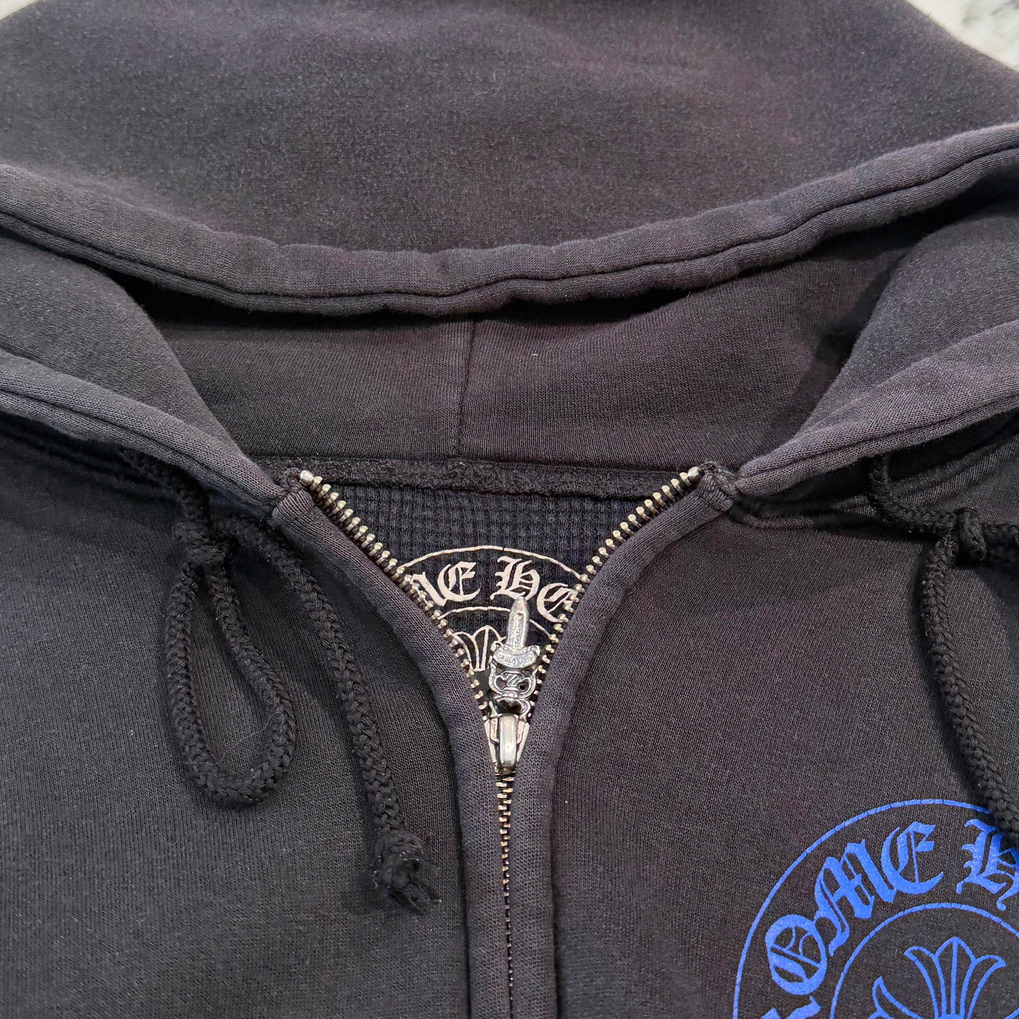 CHROME HEARTS Floral CH Plus Thermal Zip Up Hoodie Size L クロムハーツ フローラル CHプラス サーマル ジップアップ フーディ サイズL