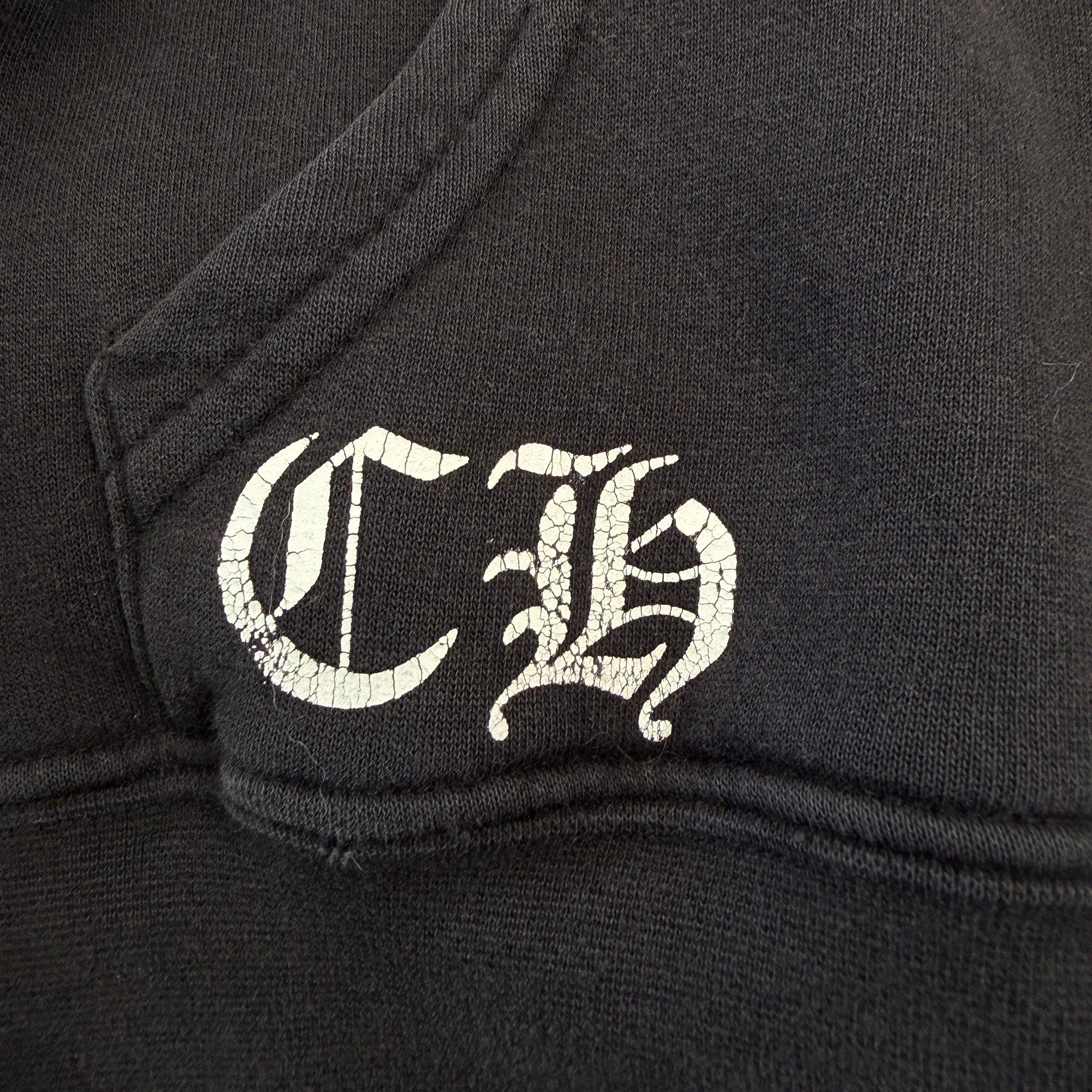 CHROME HEARTS Floral CH Plus Thermal Zip Up Hoodie Size L クロムハーツ フローラル CHプラス サーマル ジップアップ フーディ サイズL