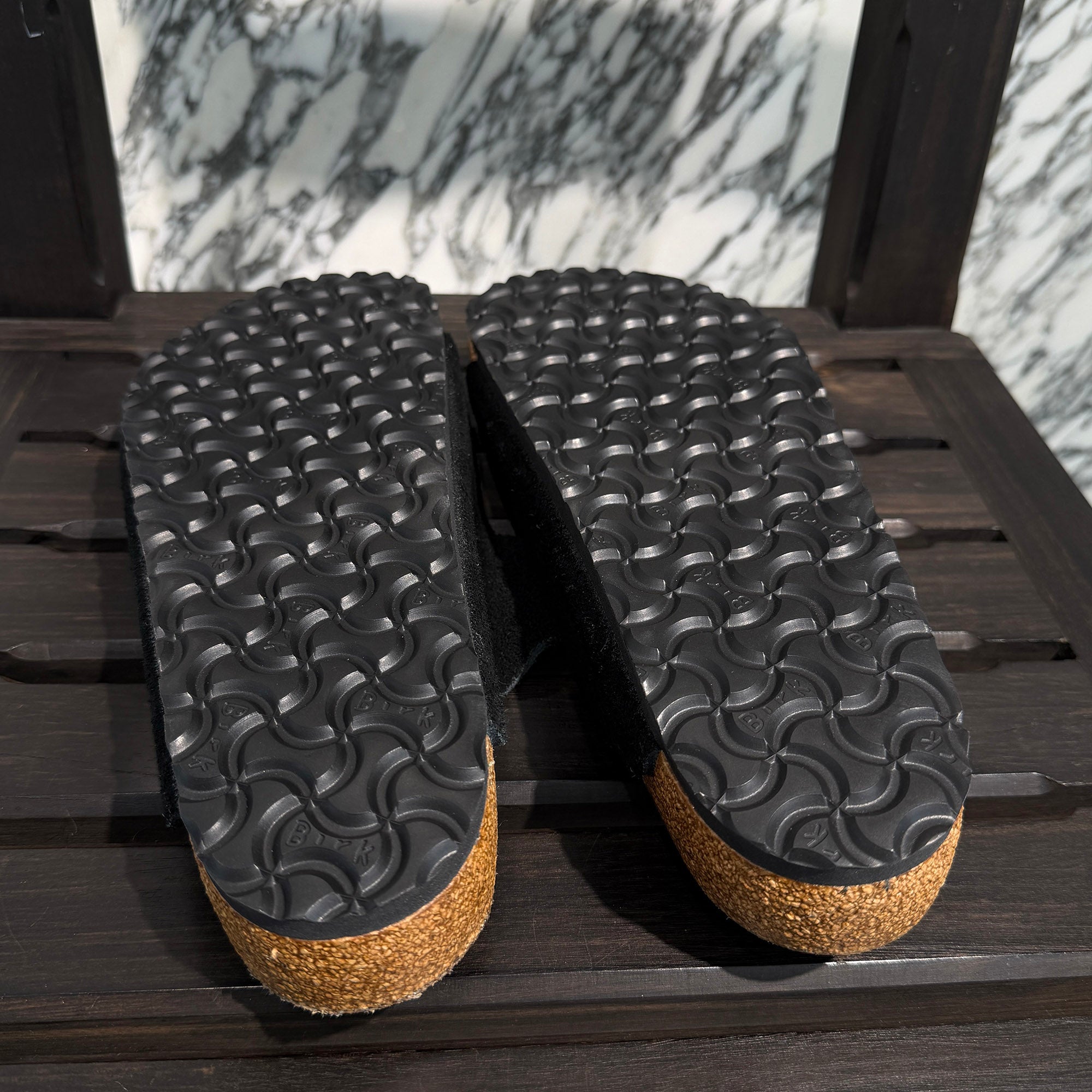 CHROME HEARTS × BIRKENSTOCK Gunslinger Buckle Arizona Suede Leather Sandals Size 42(27.0cm) クロムハーツ × ビルケンシュトック ガンスリンガーバックル アリゾナ スエードレザー サンダル サイズ42(27cm)