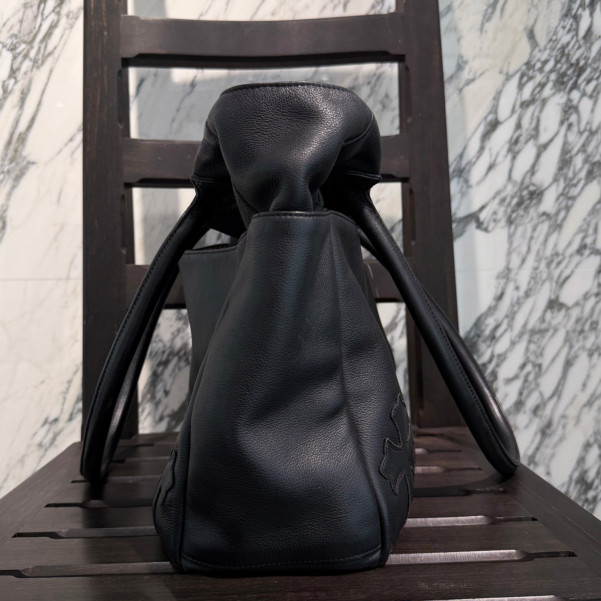 CHROME HEARTS Cross Leather Patch 4 Pocket Tote Bag クロムハーツ クロス レザーパッチ 4ポケット トートバッグ