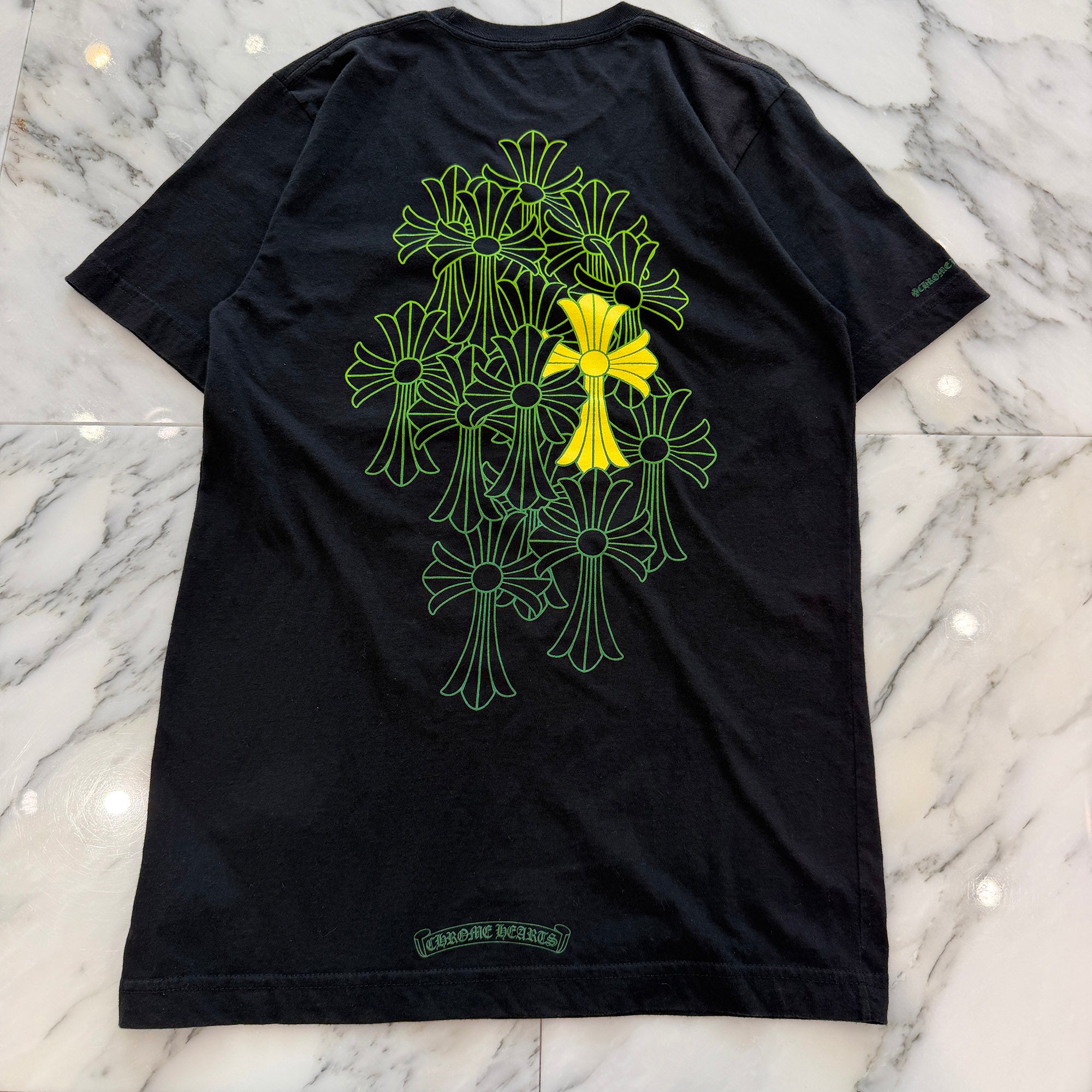 CHROME HEARTS Back Cemetery Cross Print Tee Size S クロムハーツ バック セメタリークロス プリント Tシャツ サイズS
