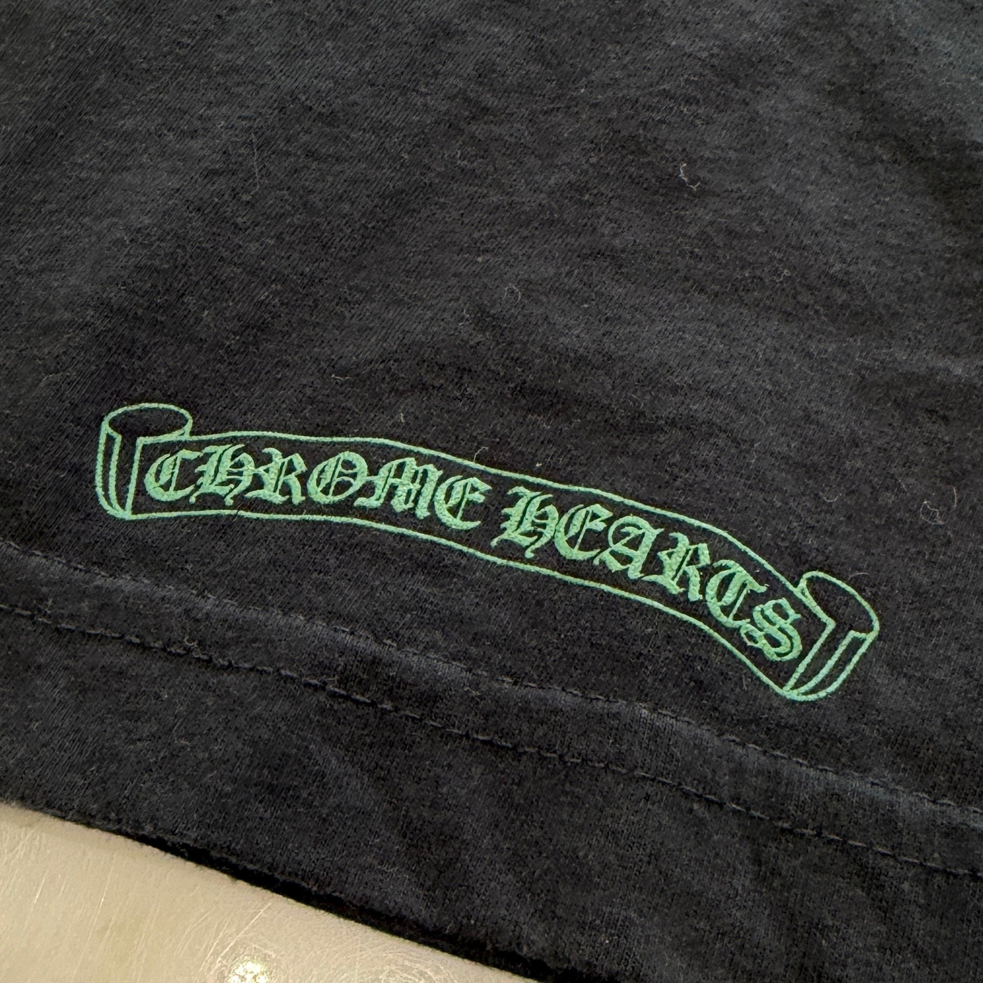 CHROME HEARTS Back Cemetery Cross Print Tee Size S クロムハーツ バック セメタリークロス プリント Tシャツ サイズS