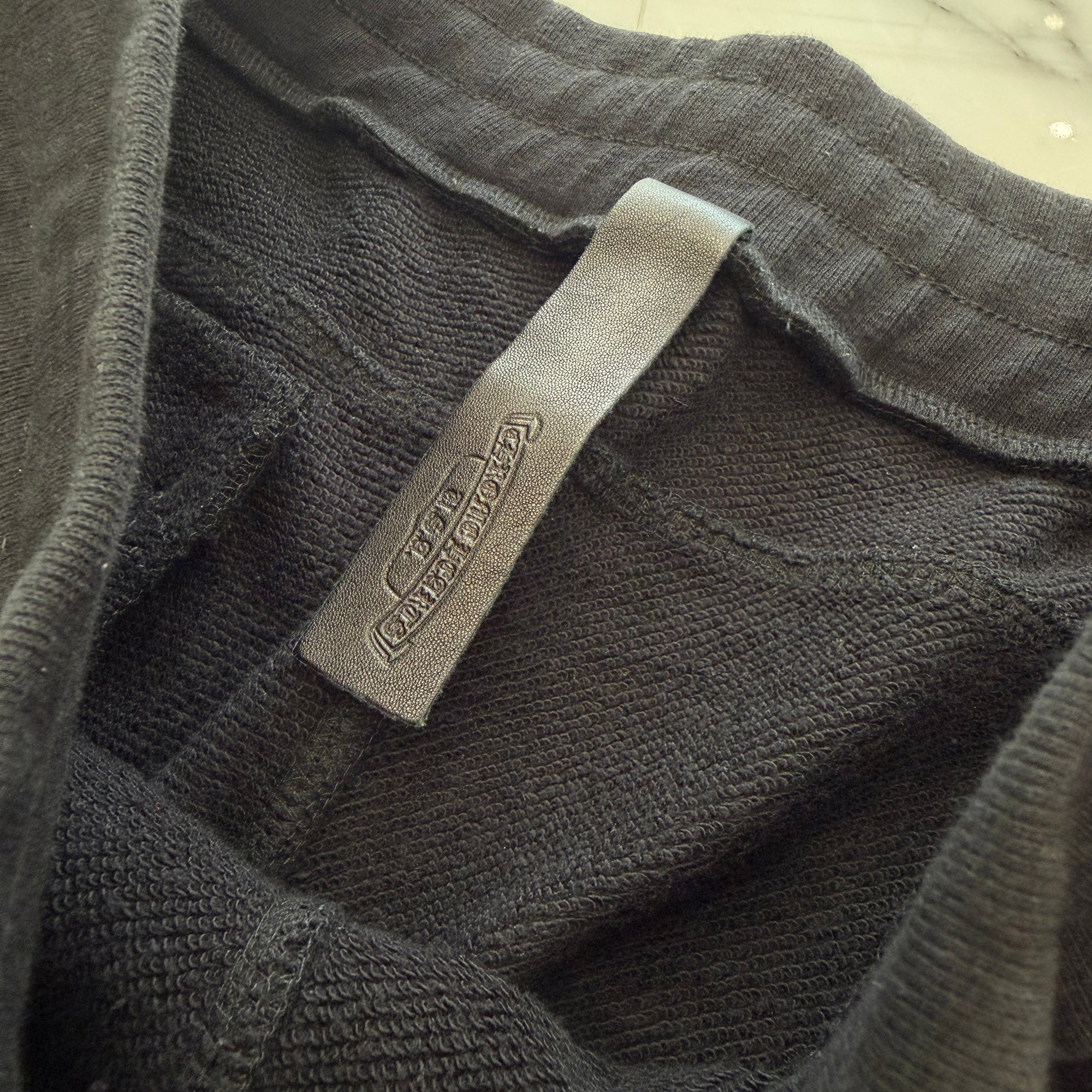 CHROME HEARTS Y NOT Vertical Logo Embroidery Dagger Zip Sweat Shorts Size M クロムハーツ ワイノット バーティカルロゴ刺繡 ダガージップ スウェットショーツ サイズM