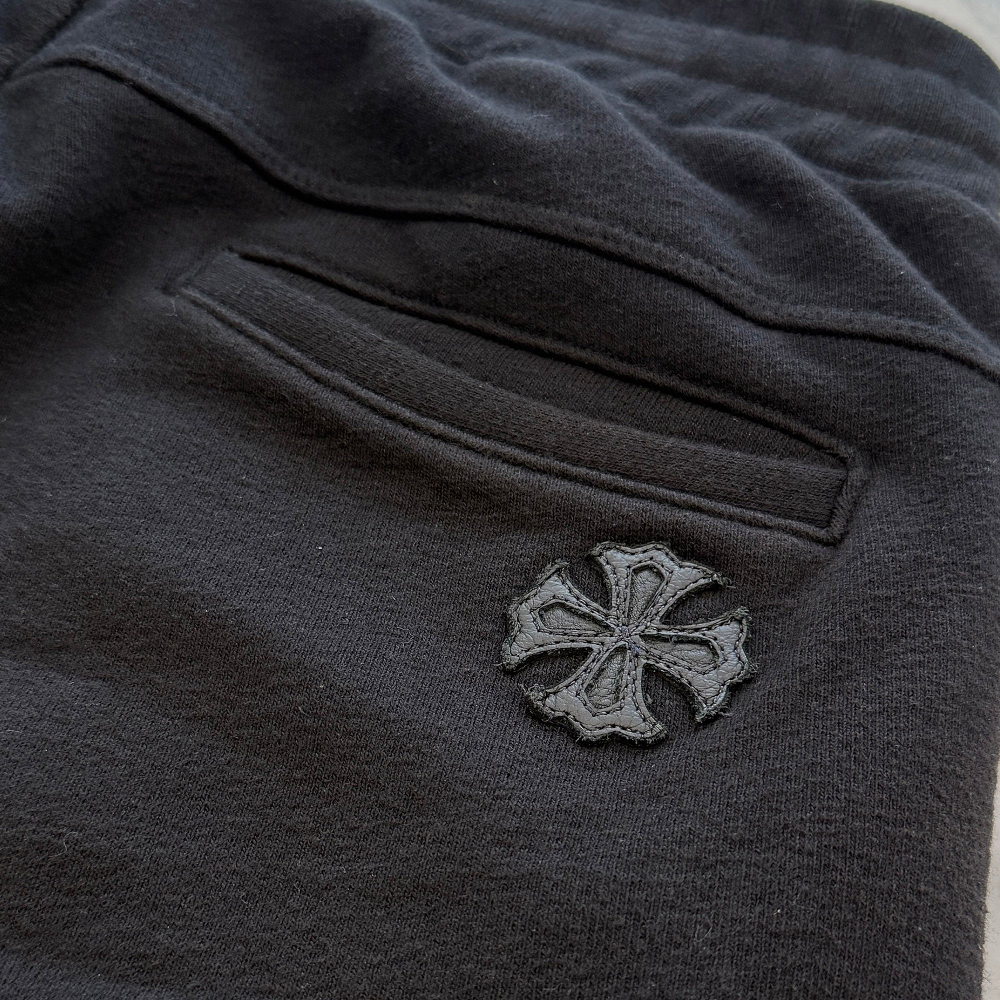 CHROME HEARTS Y NOT Vertical Logo Embroidery Dagger Zip Sweat Shorts Size M クロムハーツ ワイノット バーティカルロゴ刺繡 ダガージップ スウェットショーツ サイズM