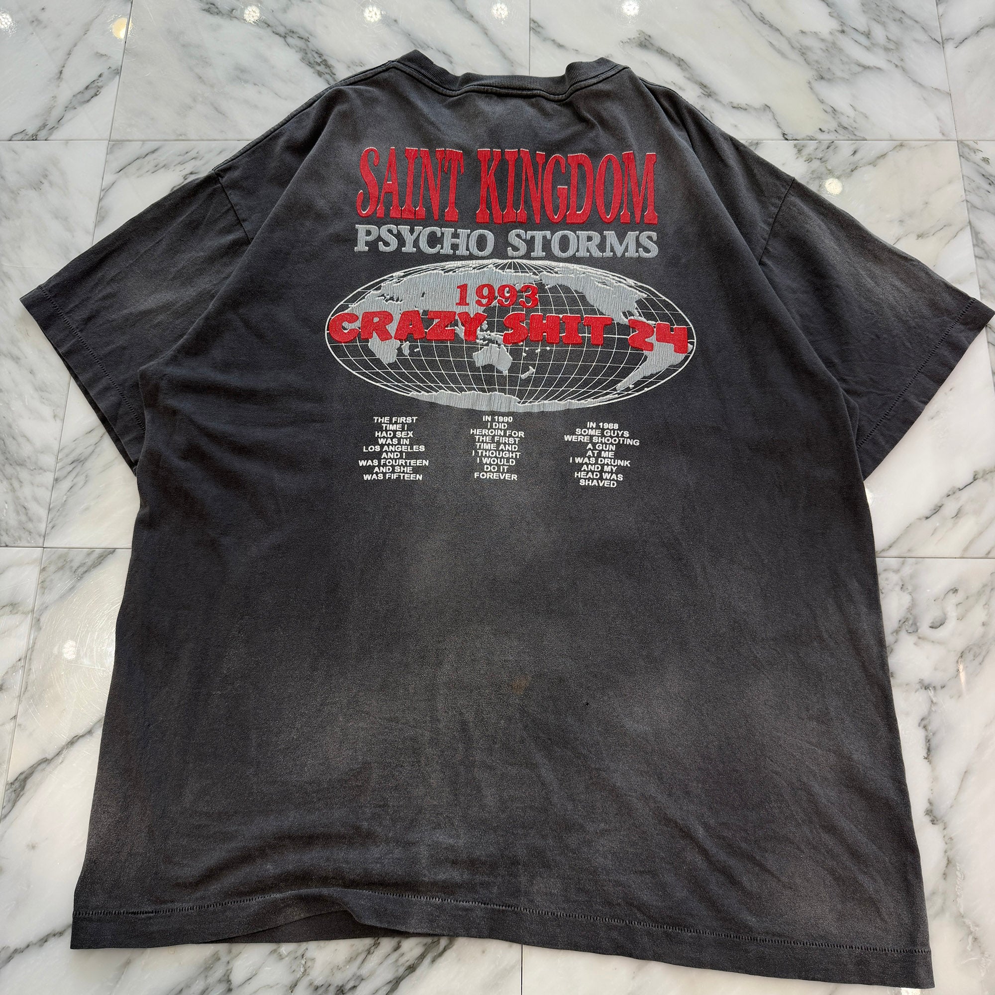 SAINT Mxxxxxx × LASTMAN 2024SS "KINGDOM" S/S Tee SM-YS8-0000-C45 Size XL セントマイケル×ラストマン "キングダム" Ｔシャツ サイズXL