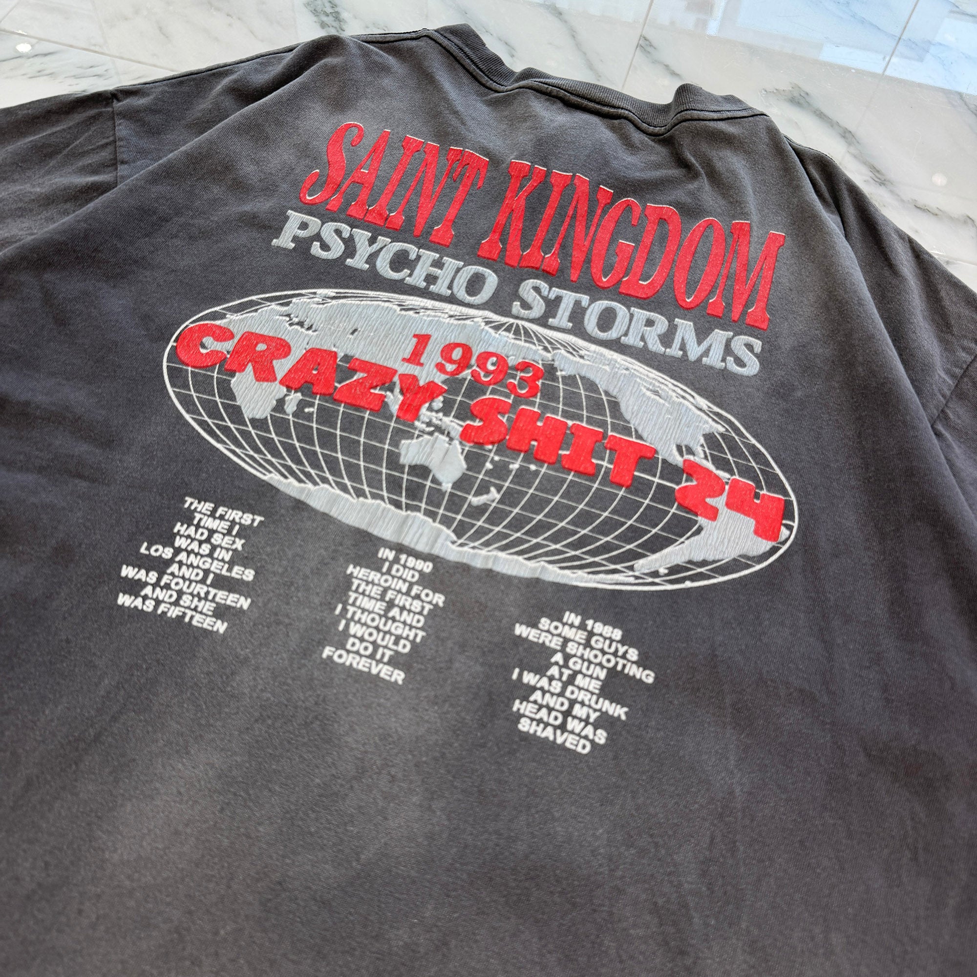 SAINT Mxxxxxx × LASTMAN 2024SS "KINGDOM" S/S Tee SM-YS8-0000-C45 Size XL セントマイケル×ラストマン "キングダム" Ｔシャツ サイズXL