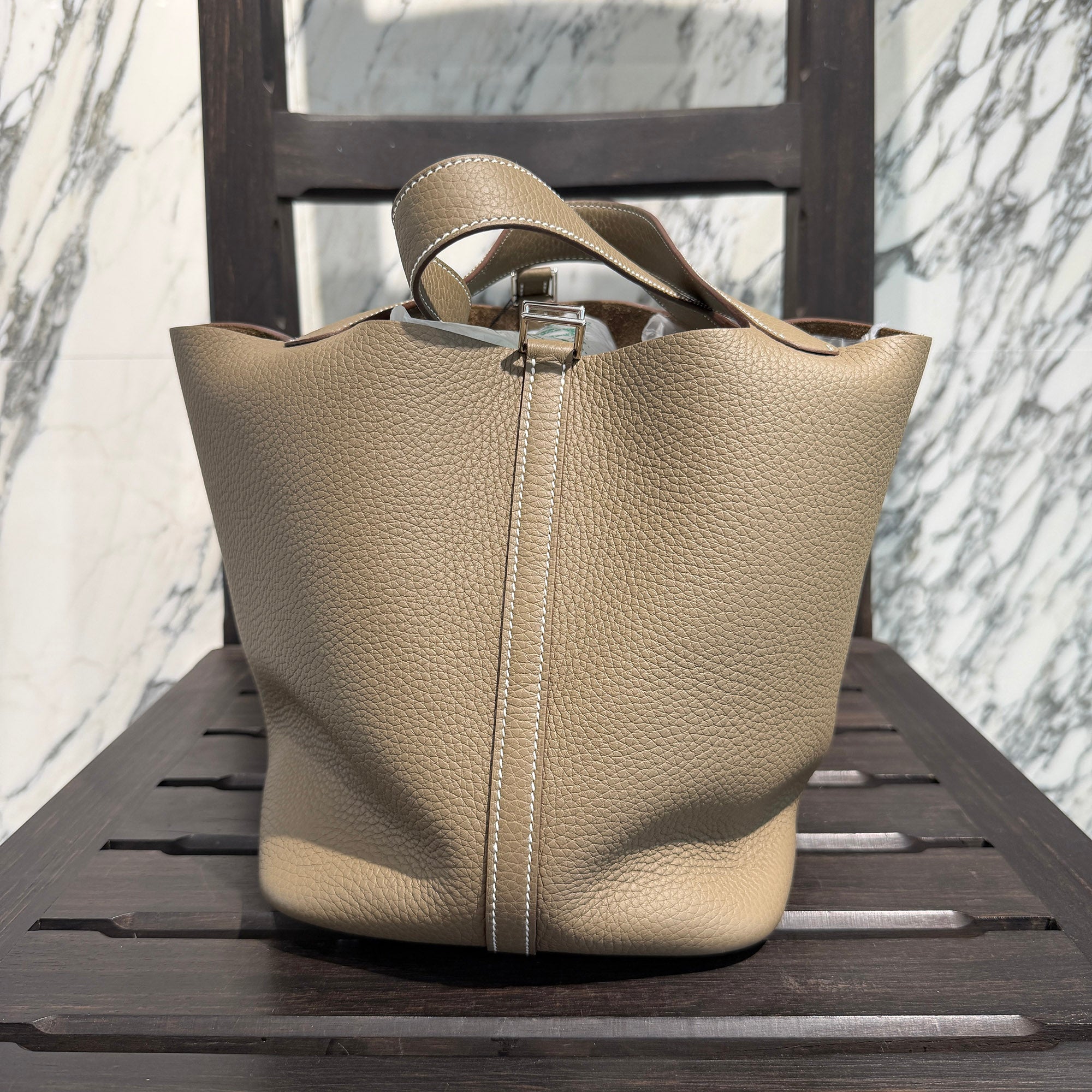 HERMES Picotin Lock MM "Etoupe" G刻印 エルメス ピコタンロックMM "エトゥープ" ハンドバッグ G刻印