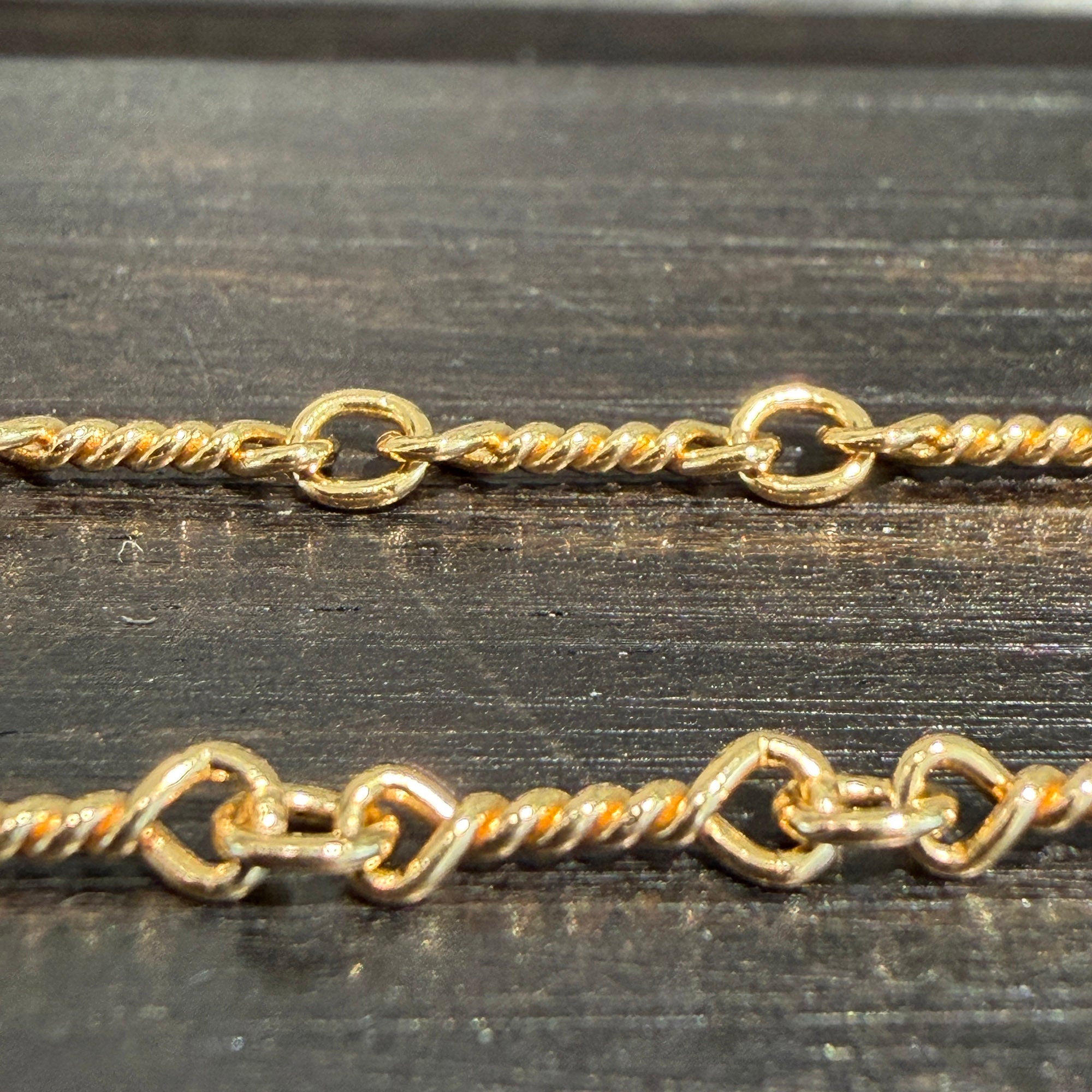 CHROME HEARTS 22K Twist Chain Necklace Size 16 Inch クロムハーツ 22K ツイストチェーン ネックレス サイズ16インチ