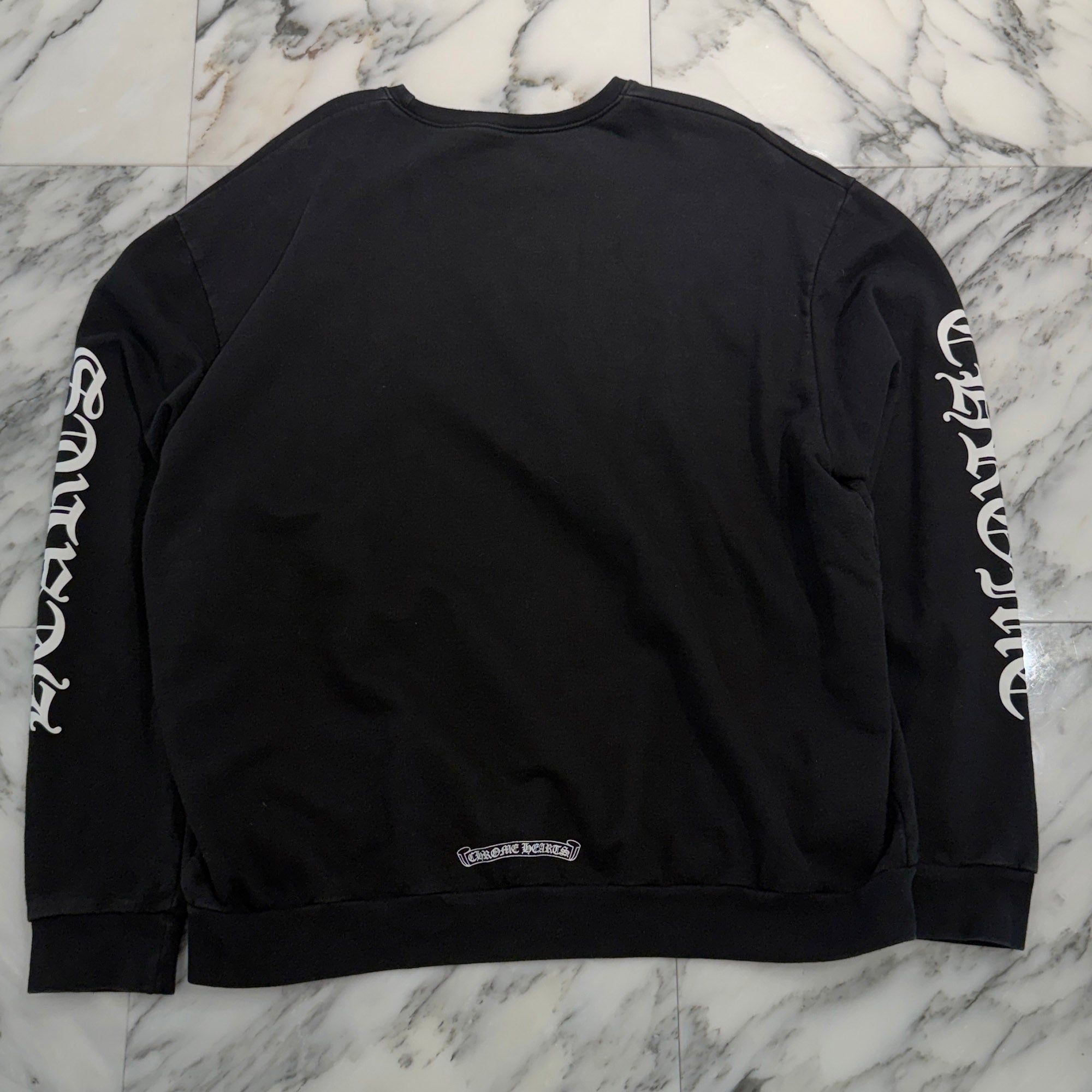 CHROME HEARTS Neck Logo Crewneck Sweatshirt Size L クロムハーツ ネックロゴクルーネックスウェットシャツ サイズL