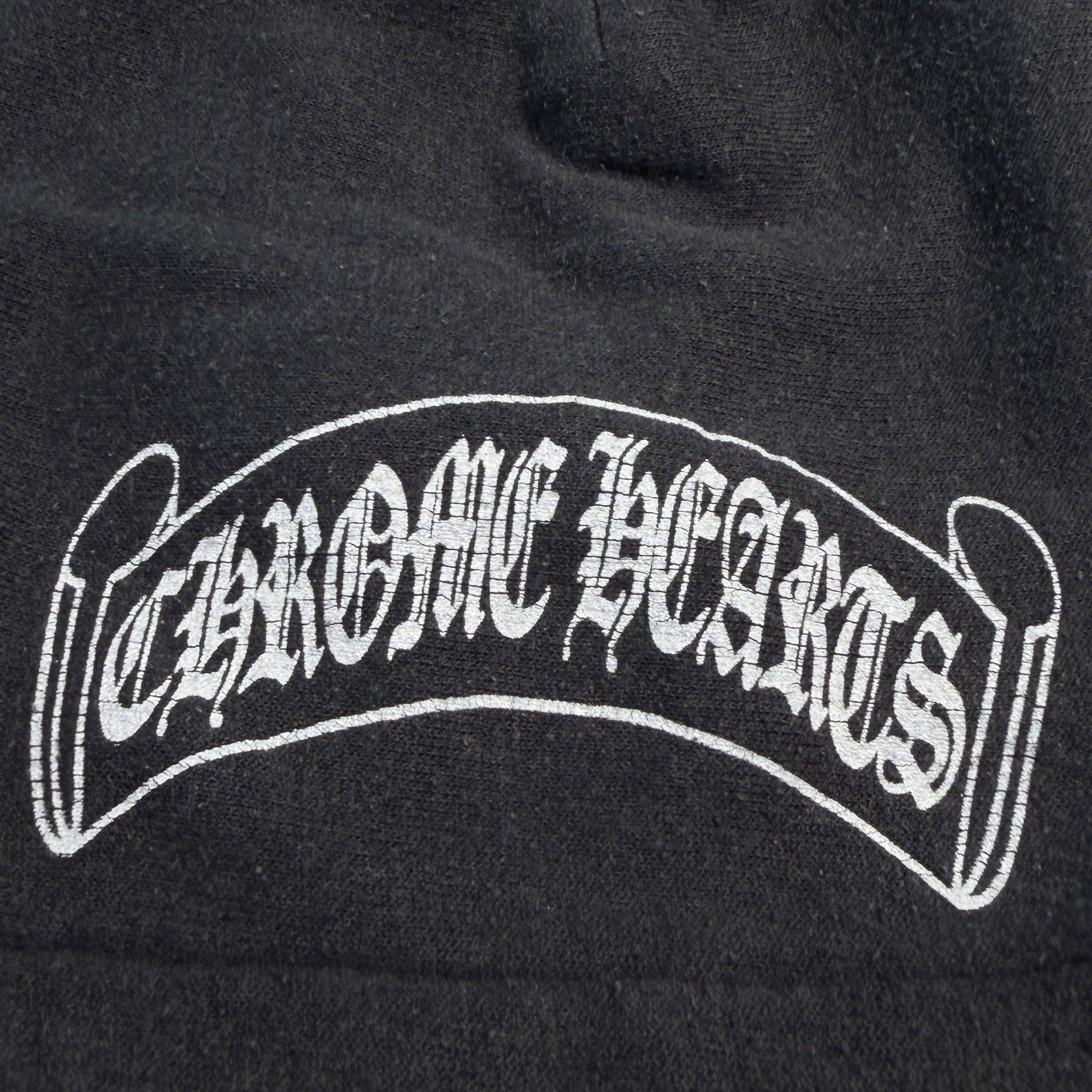CHROME HEARTS Back Scroll Logo Thermal Pullover Hoodie Size L クロムハーツ バックスクロールロゴ サーマルプルオーバーフーディー サイズL
