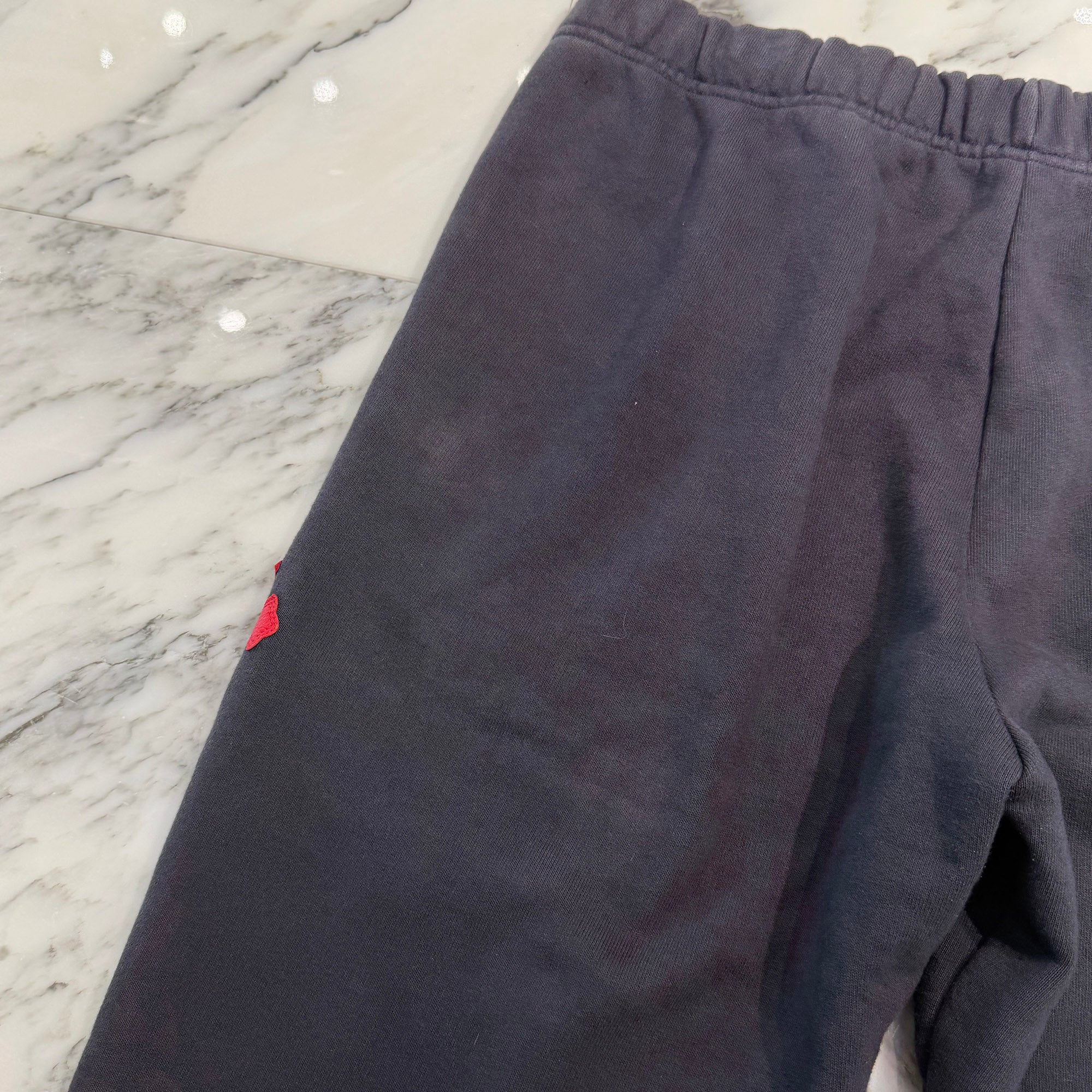 CHROME HEARTS Y NOT 3 Cemetery Cross Leather Patch Sweat Long Pants Size L クロムハーツ ワイノット 3セメタリークロス レザーパッチ スウェットロングパンツ サイズL