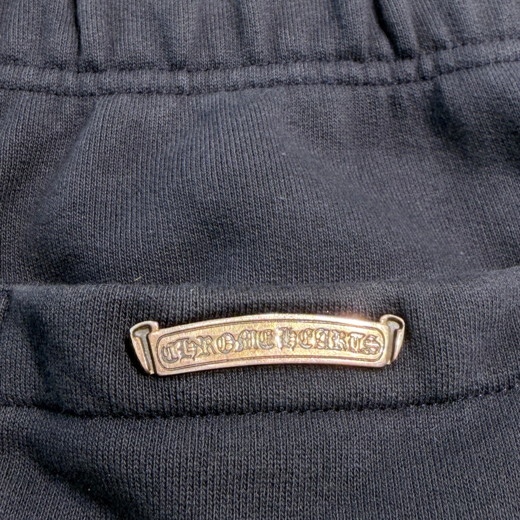 CHROME HEARTS Y NOT 3 Cemetery Cross Leather Patch Sweat Long Pants Size L クロムハーツ ワイノット 3セメタリークロス レザーパッチ スウェットロングパンツ サイズL
