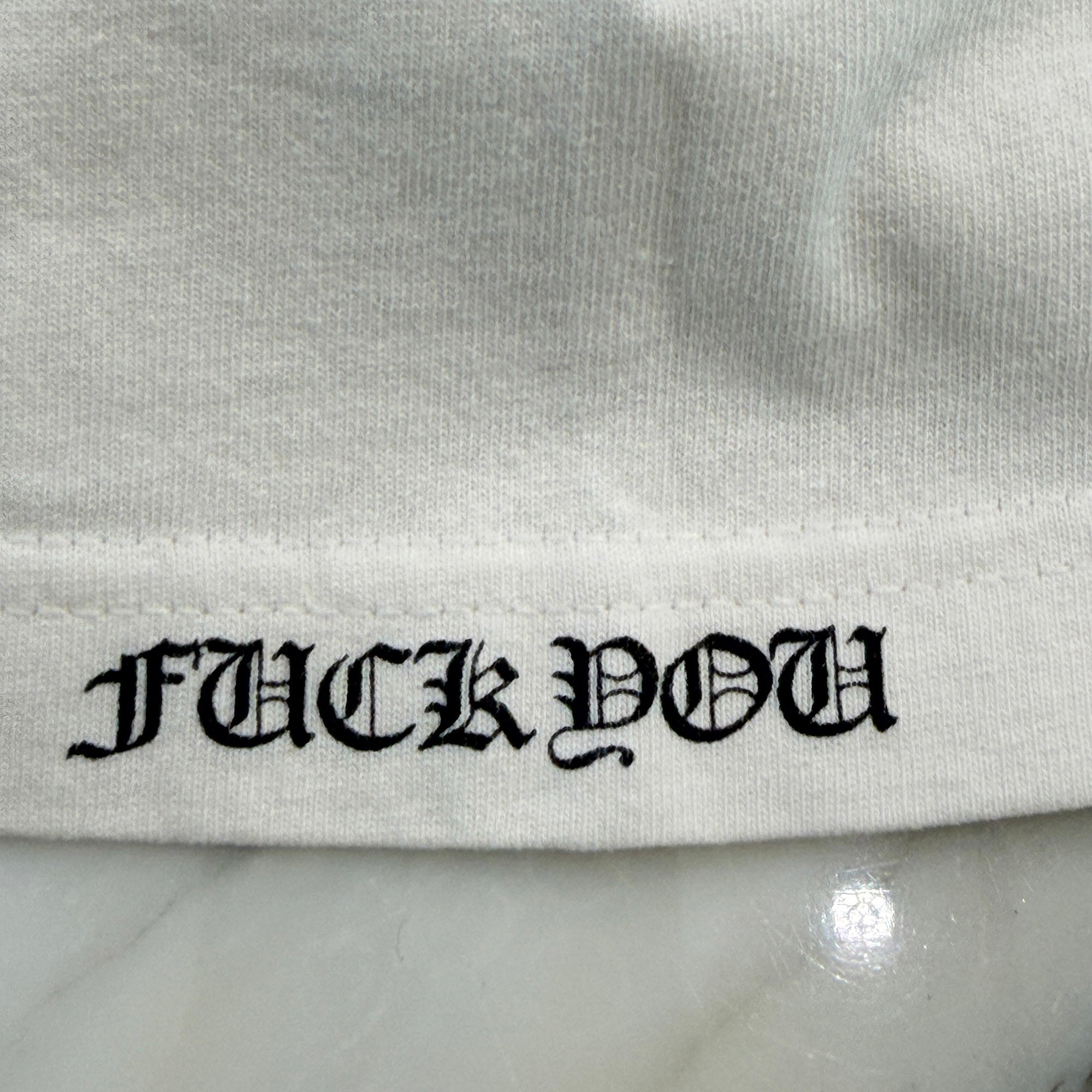 CHROME HEARTS HONG KONG Limited FUCK YOU Back Horseshoe Tee Size XL クロムハーツ 香港限定 ファックユー バックホースシュー Tシャツ サイズXL