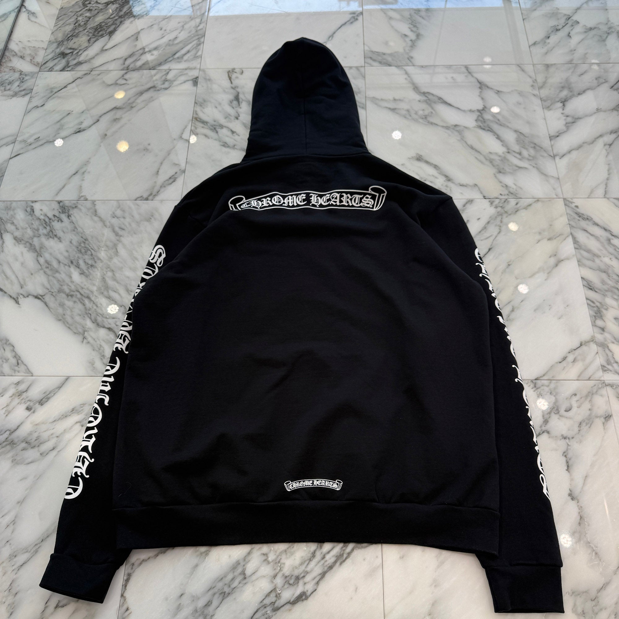 CHROME HEARTS Back Scroll Label Logo Pullover Hoodie Size XL クロムハーツ バックスクロールラベルロゴ プルオーバーフーディー サイズXL