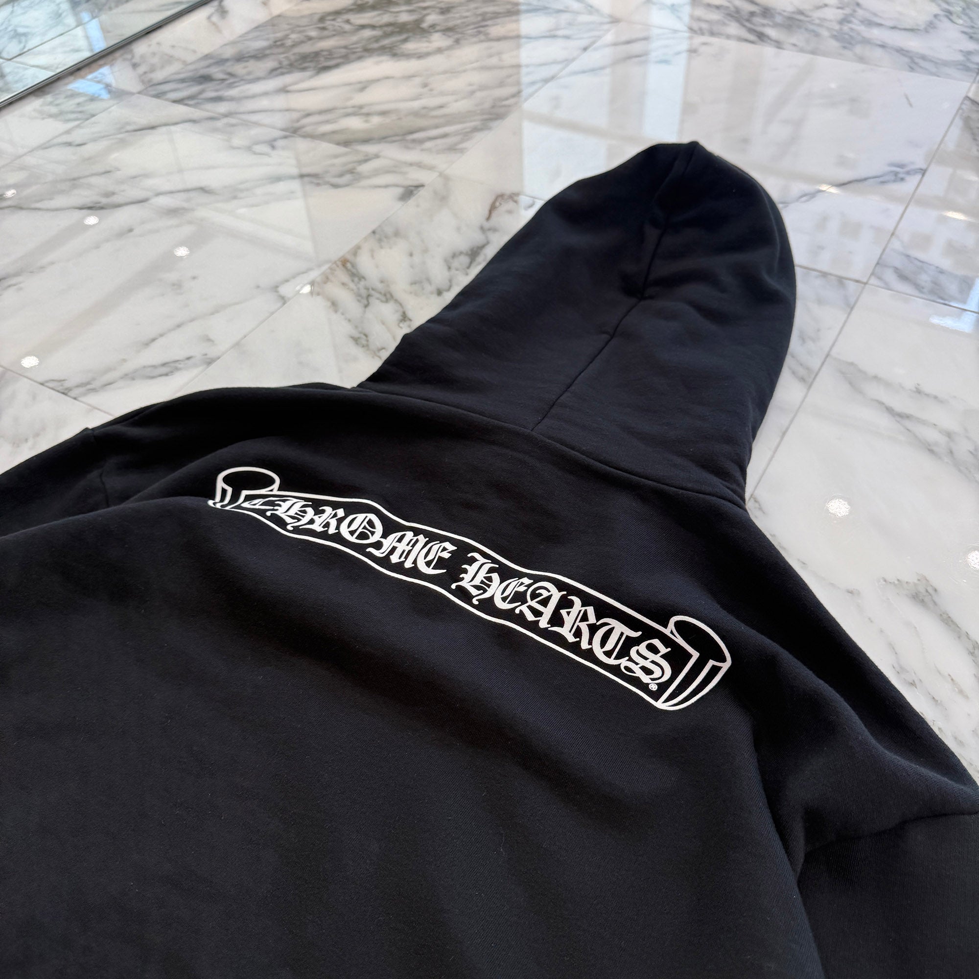 CHROME HEARTS Back Scroll Label Logo Pullover Hoodie Size XL クロムハーツ バックスクロールラベルロゴ プルオーバーフーディー サイズXL