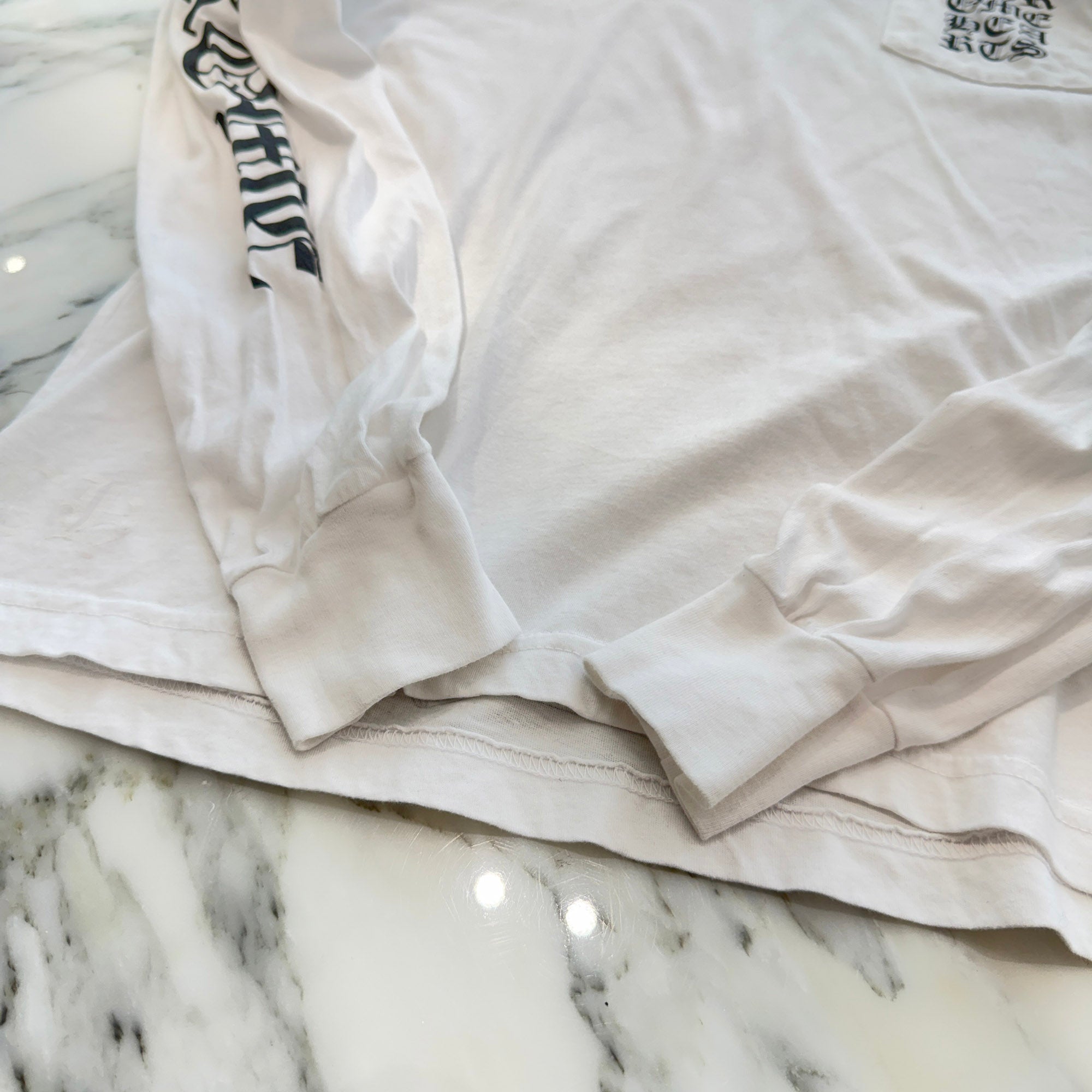 CHROME HEARTS Vertical Logo Long Sleeve Tee Size M クロムハーツ ヴァーティカルロゴ ロングスリーブTシャツ サイズM
