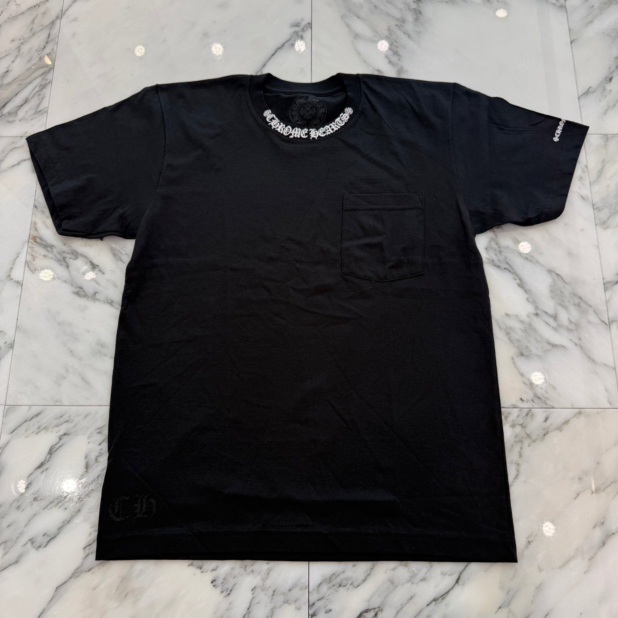 CHROME HEARTS Neck Logo Tee Size M クロムハーツ ネックロゴ Tシャツ サイズM