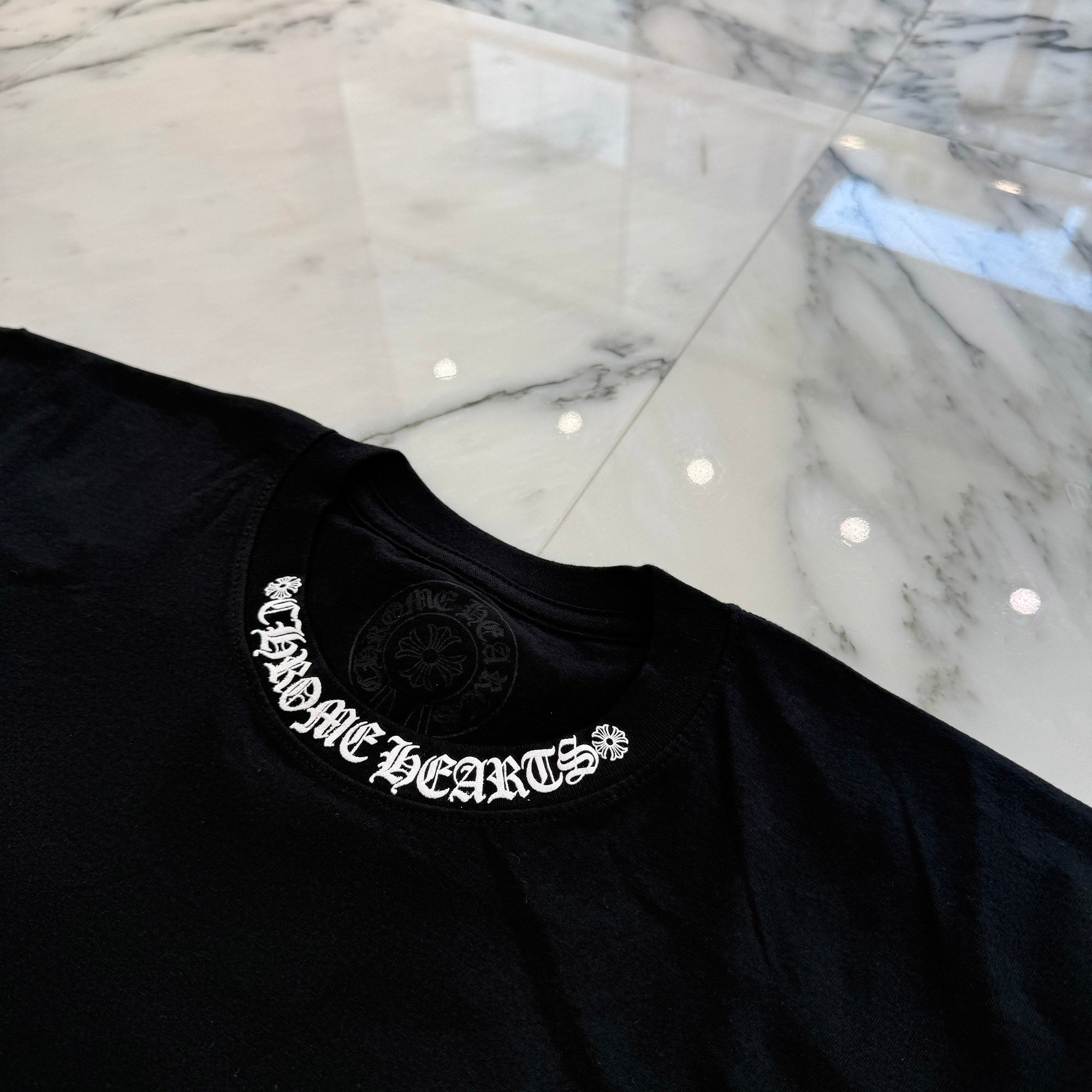 CHROME HEARTS Neck Logo Tee Size M クロムハーツ ネックロゴ Tシャツ サイズM