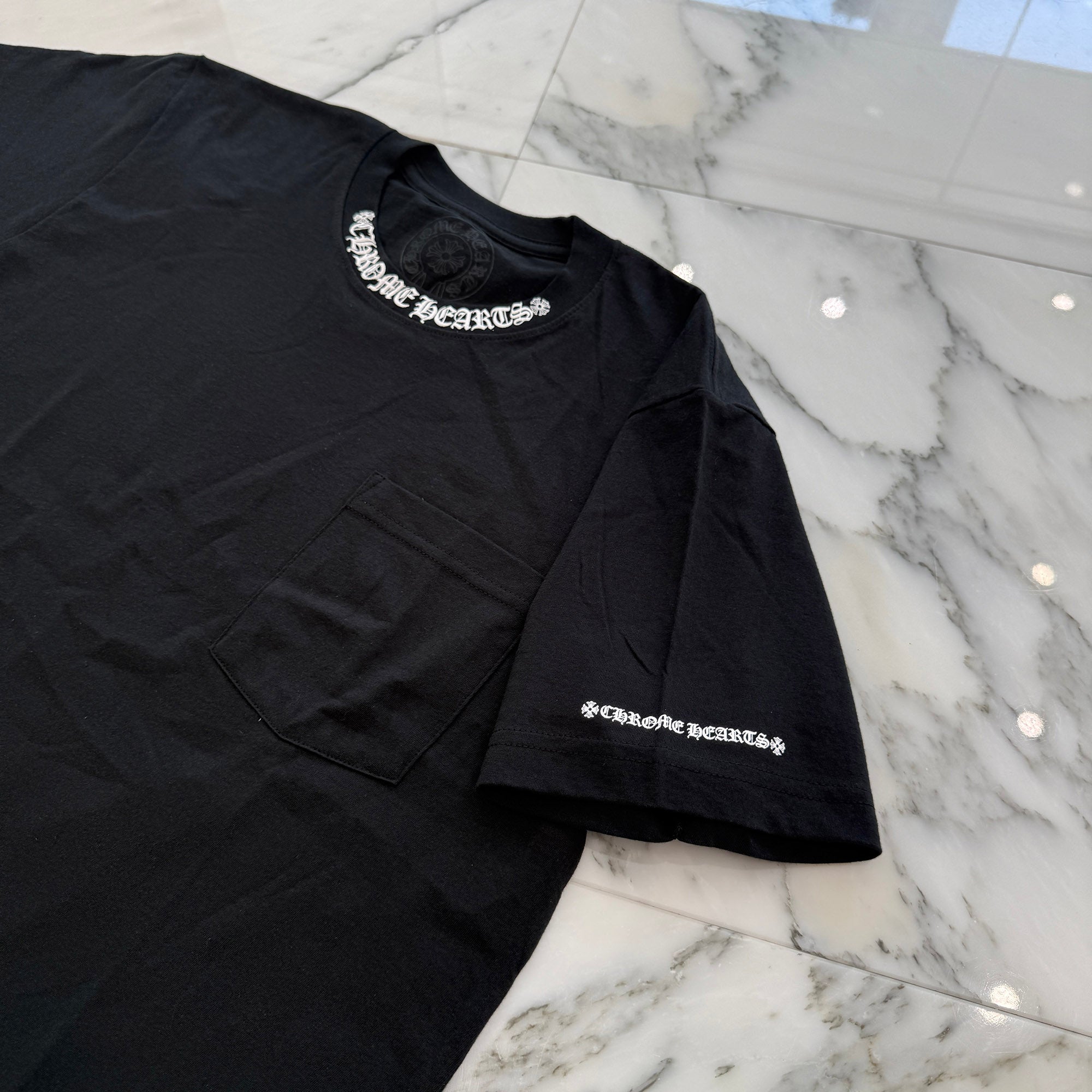 CHROME HEARTS Neck Logo Tee Size M クロムハーツ ネックロゴ Tシャツ サイズM