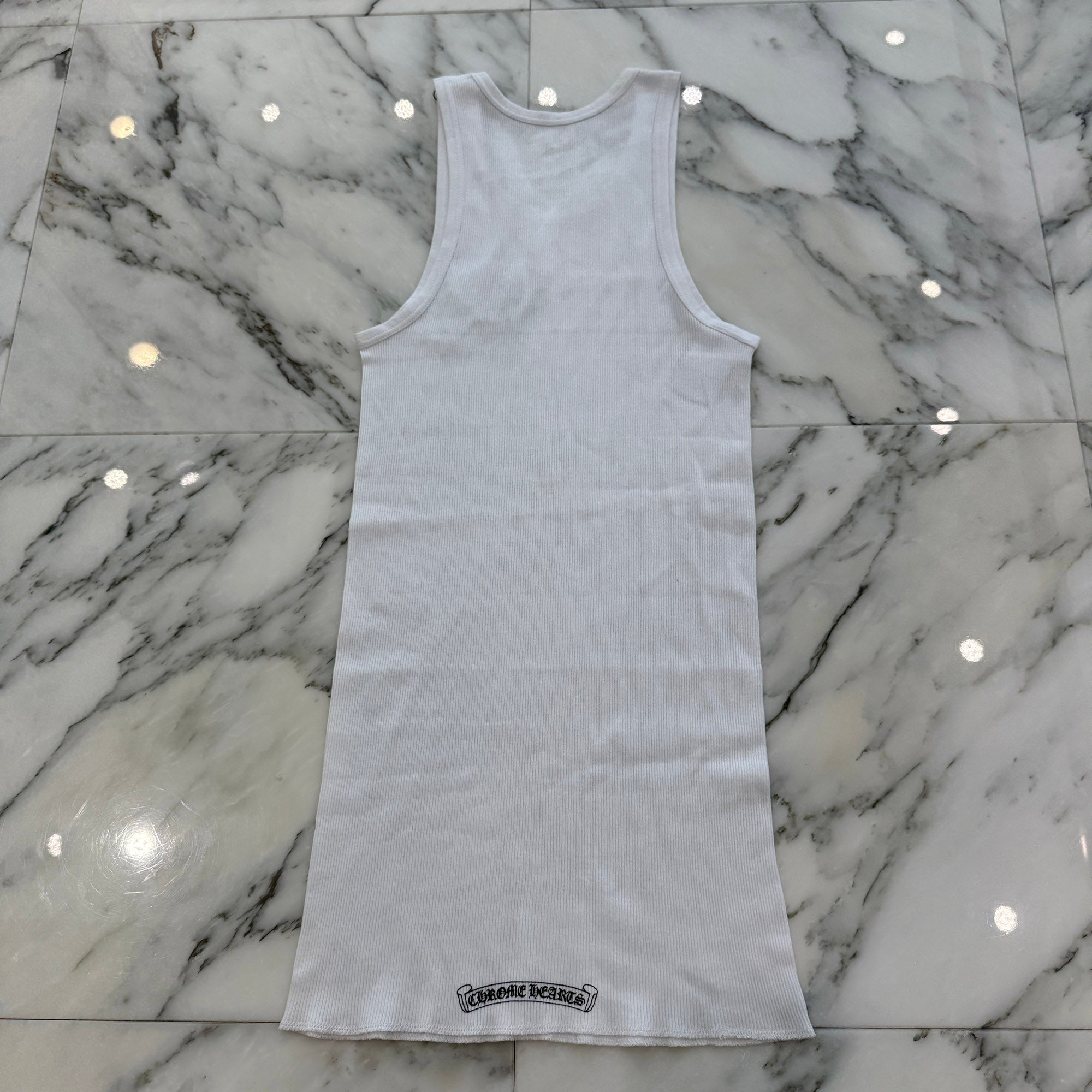 CHROME HEARTS Beads Embroidery CH Plus Tank Top Size XSM/SML クロムハーツ ビーズ刺繍 CHプラス タンクトップ サイズXSM/SML