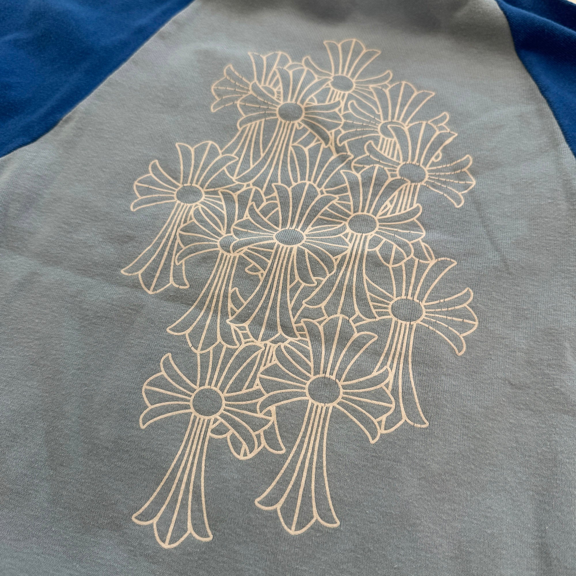 CHROME HEARTS Cemetery Cross Print Raglan Tee Size M クロムハーツ セメタリークロス プリント ラグランTシャツ サイズM