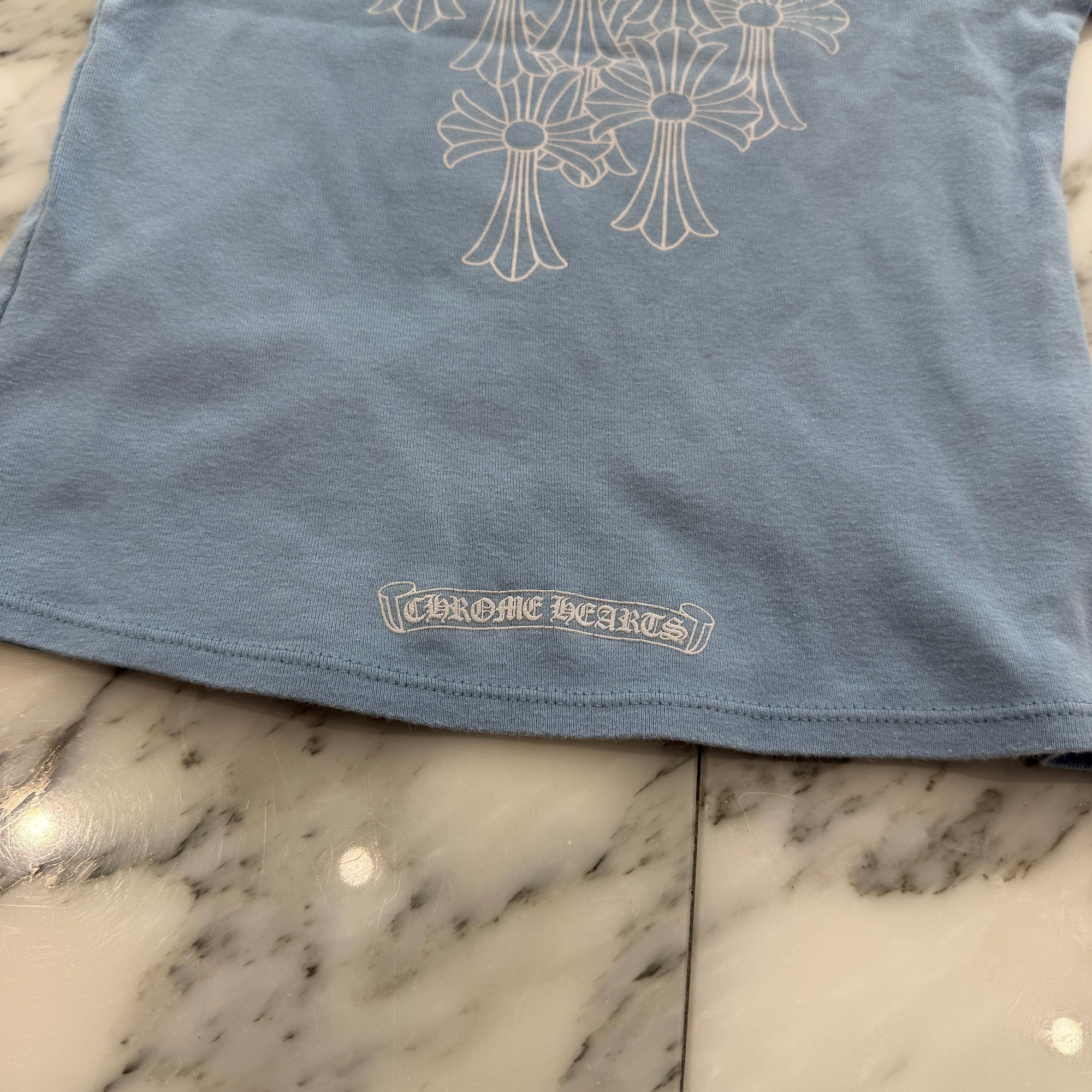 CHROME HEARTS Cemetery Cross Print Raglan Tee Size M クロムハーツ セメタリークロス プリント ラグランTシャツ サイズM