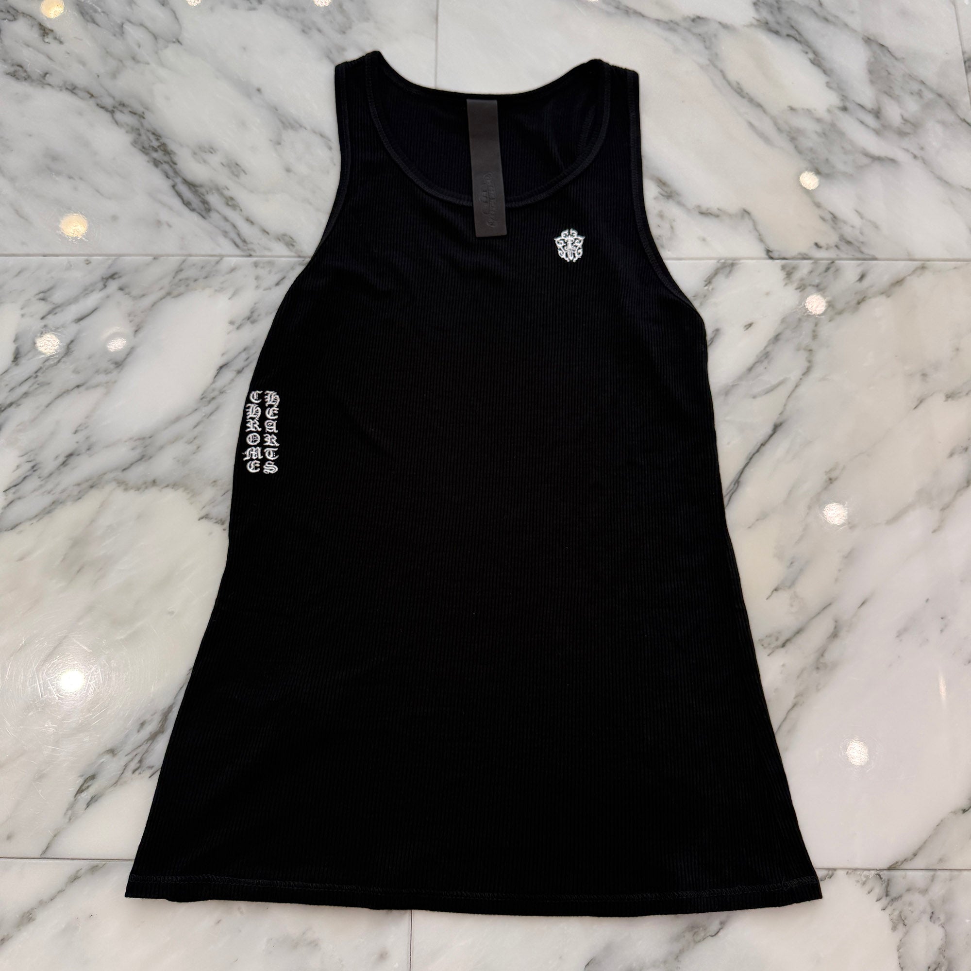 CHROME HEARTS Y NOT Vine Dagger Vertical Logo Tank Top Size S クロムハーツ ワイノット ヴァインダガー ヴァーティカルロゴ タンクトップ サイズS
