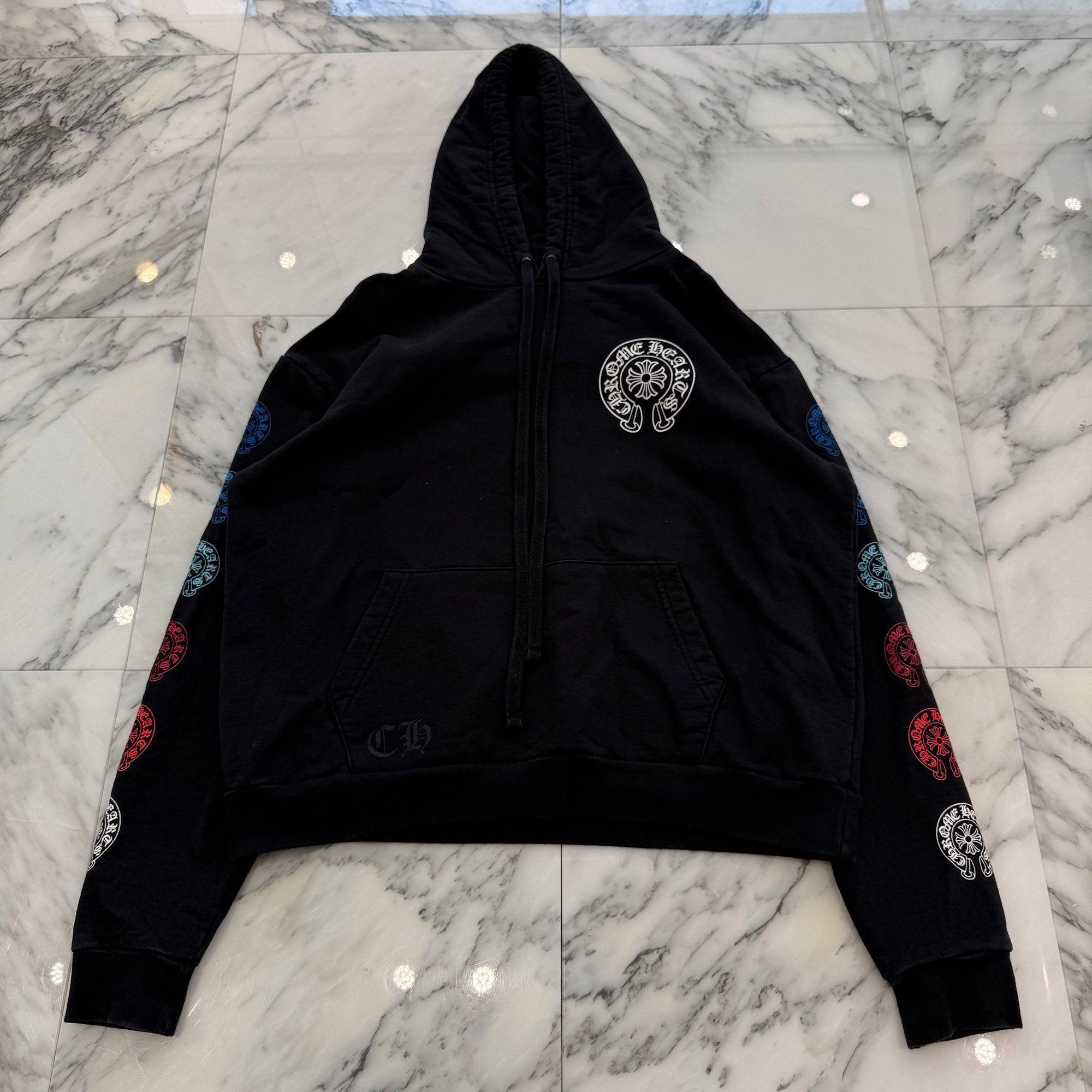 CHROME HEARTS 2022SS Multi Color Horseshoe Pullover Hoodie Size S クロムハーツ マルチカラーホースシュー プルオーバーフーディ サイズS