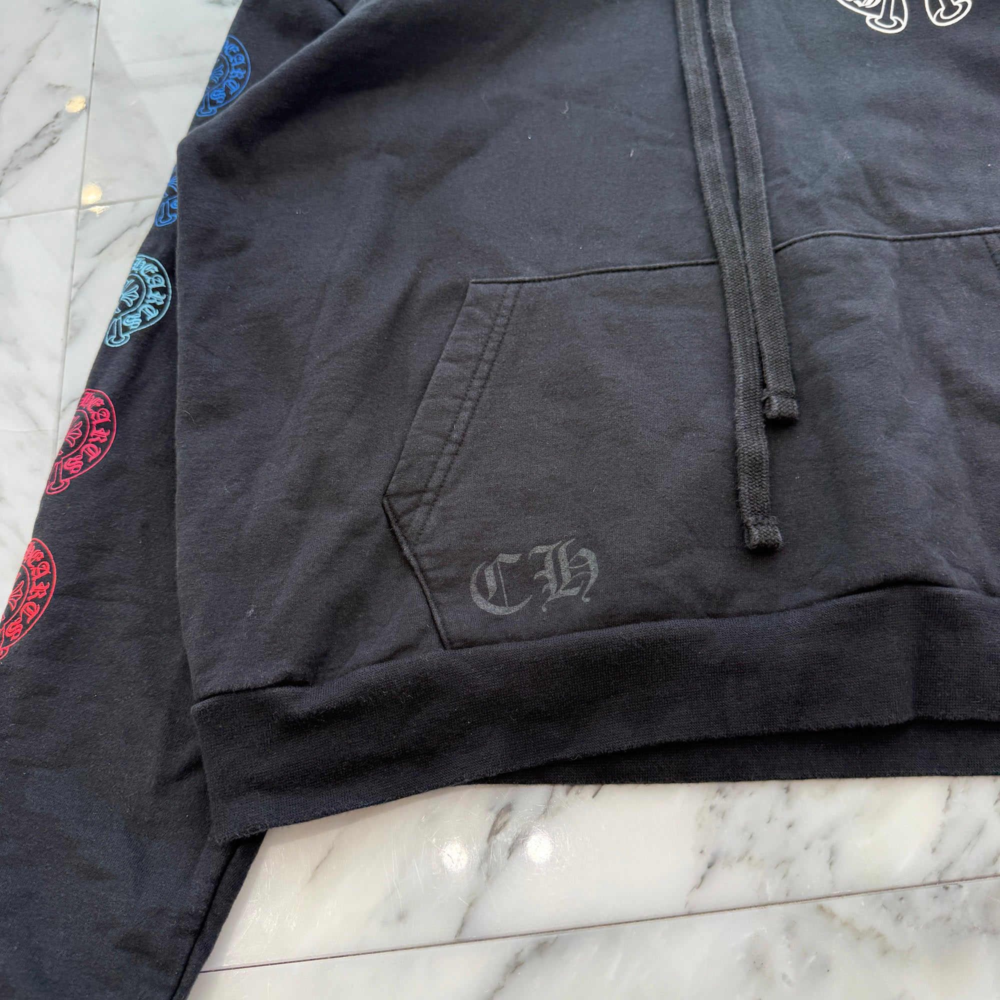 CHROME HEARTS 2022SS Multi Color Horseshoe Pullover Hoodie Size S クロムハーツ マルチカラーホースシュー プルオーバーフーディ サイズS
