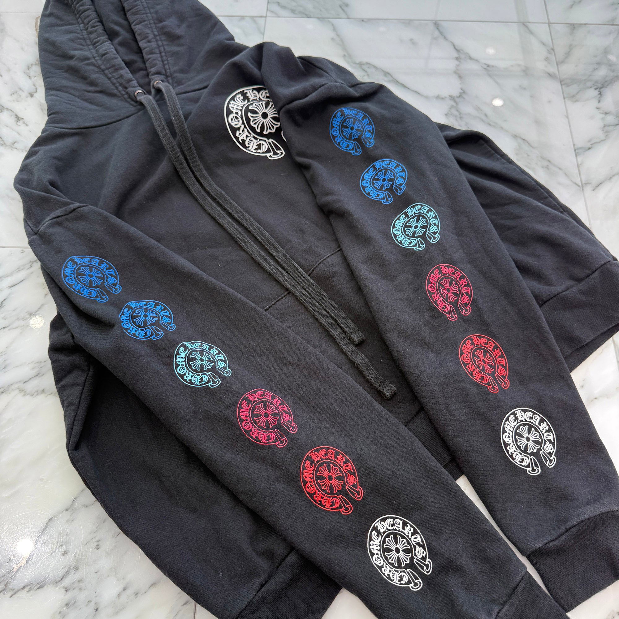 CHROME HEARTS 2022SS Multi Color Horseshoe Pullover Hoodie Size S クロムハーツ マルチカラーホースシュー プルオーバーフーディ サイズS
