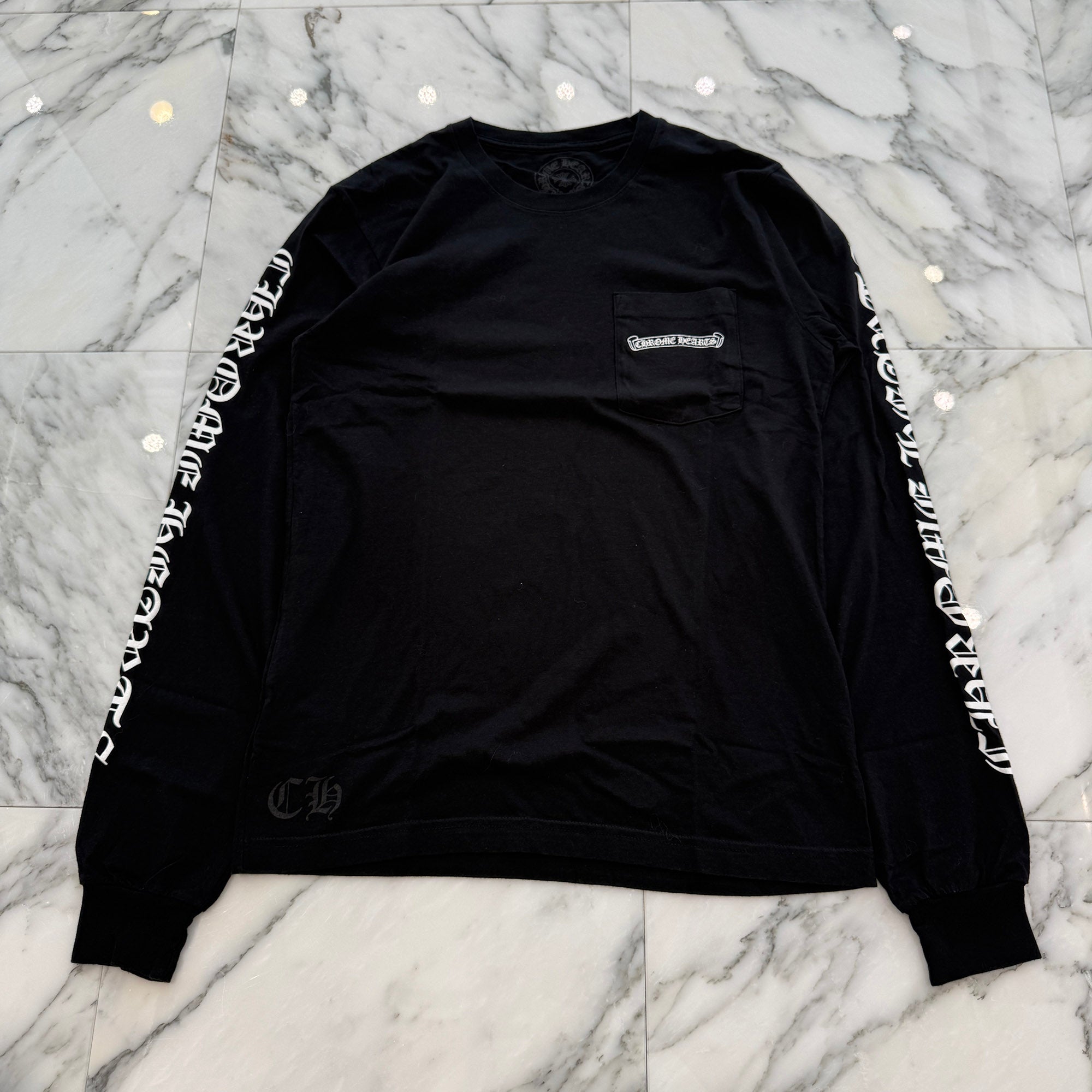 CHROME HEARTS Back Scroll Label Logo Long Sleeve Tee Size M クロムハーツ バックスクロールラベルロゴ ロングスリーブTシャツ サイズM