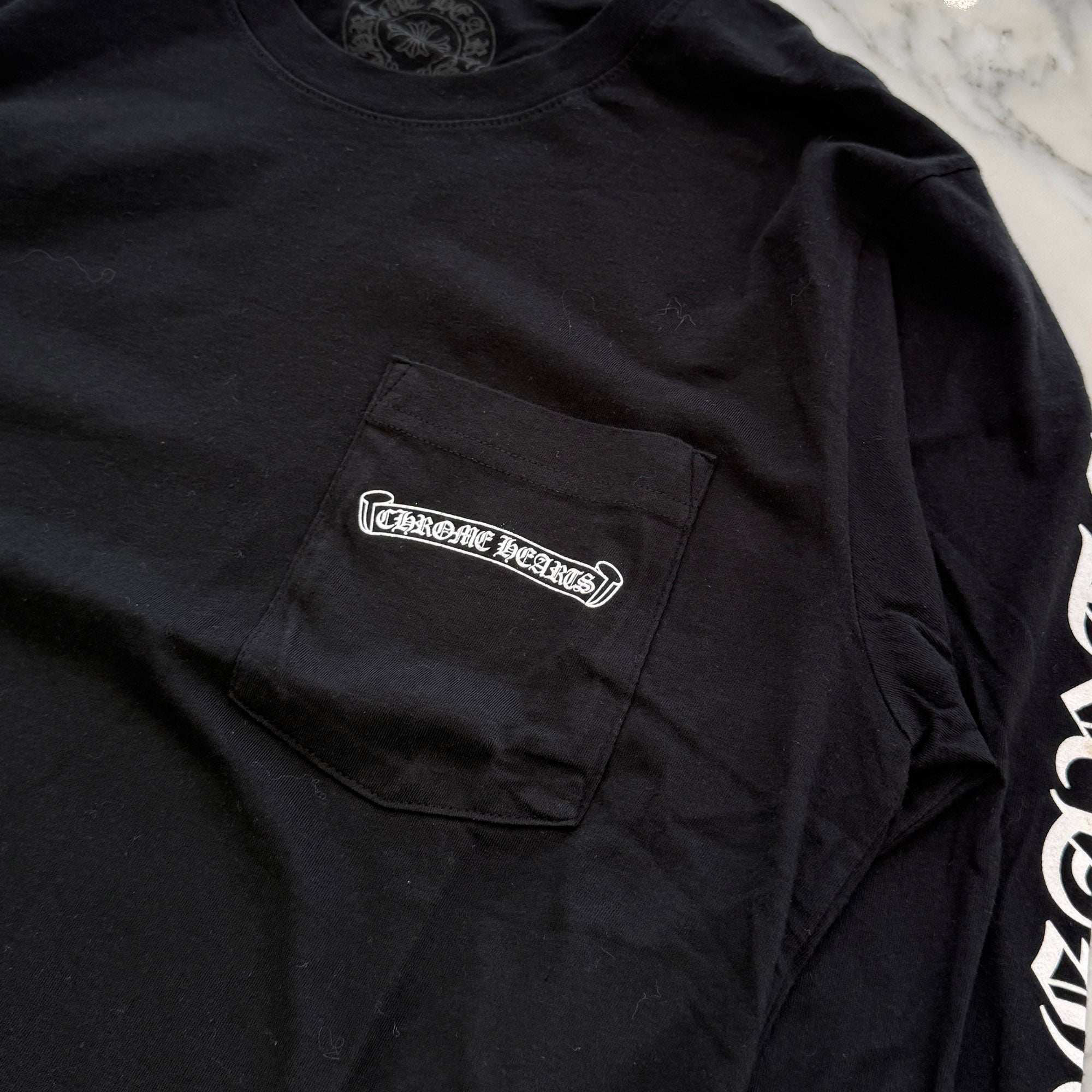 CHROME HEARTS Back Scroll Label Logo Long Sleeve Tee Size M クロムハーツ バックスクロールラベルロゴ ロングスリーブTシャツ サイズM